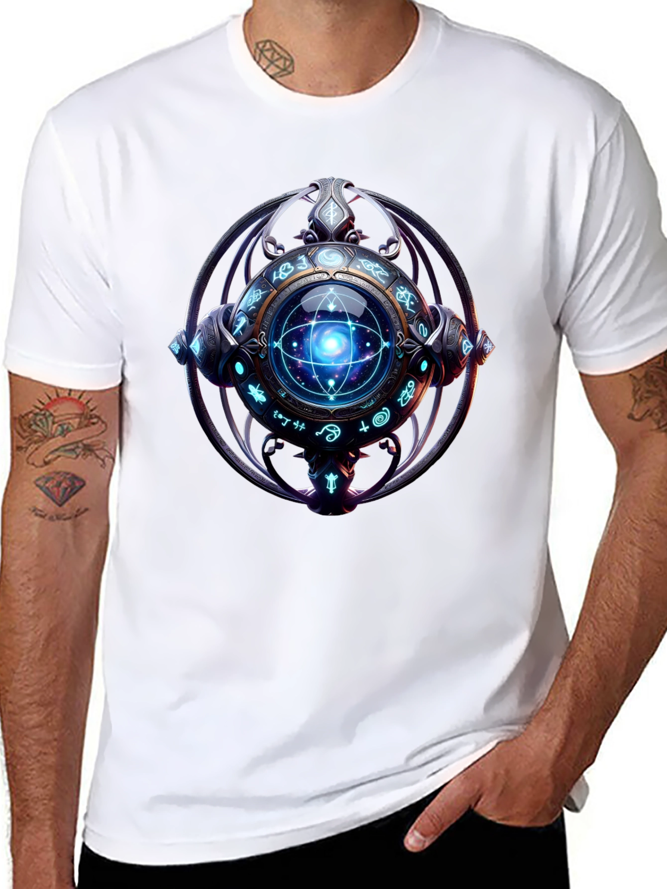 Mystic Orb Graphic Black T-Shirt