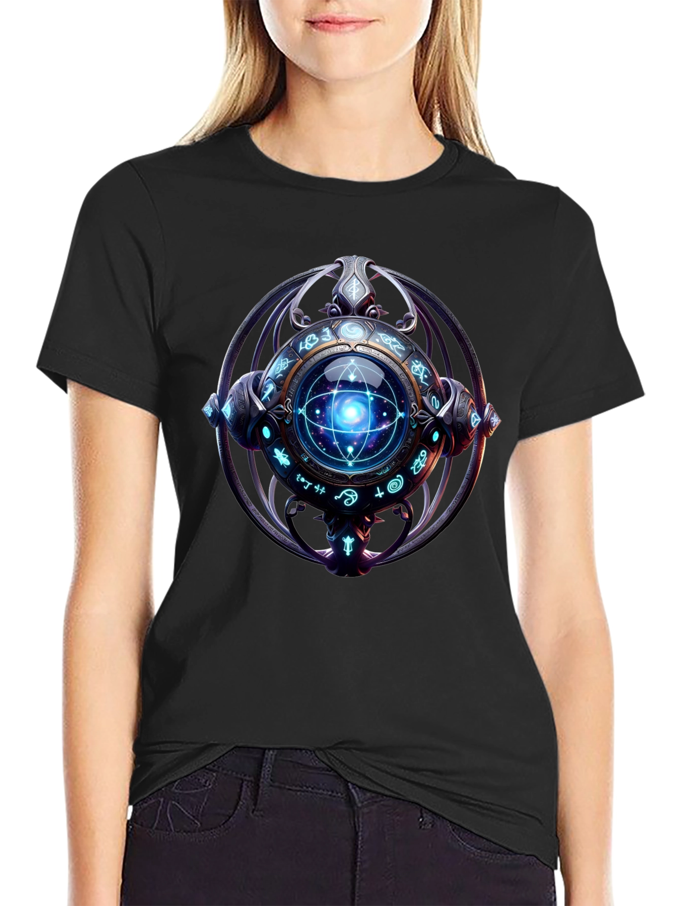 Mystic Orb Graphic Black T-Shirt