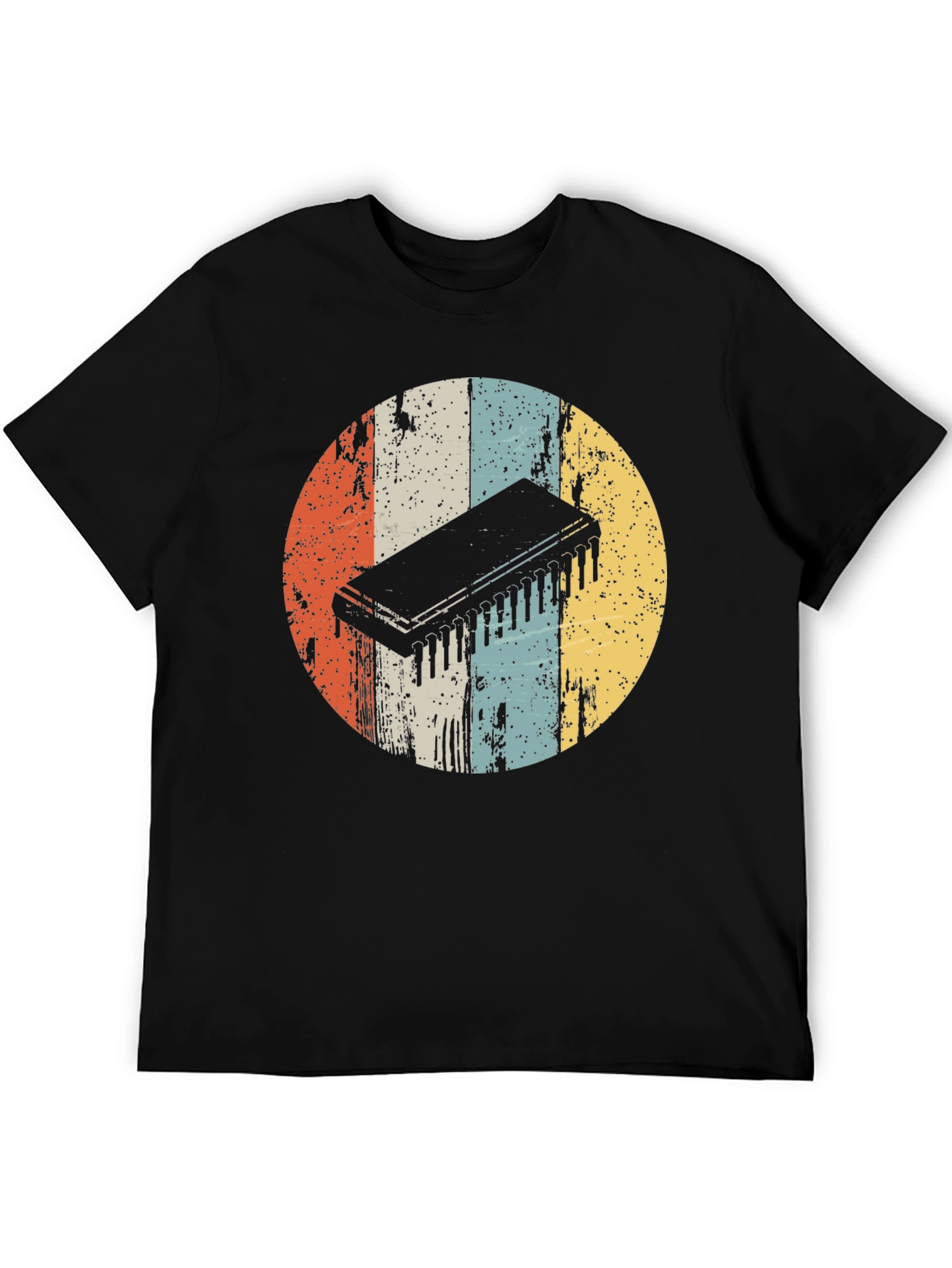 Retro Circuit Chip T-Shirt