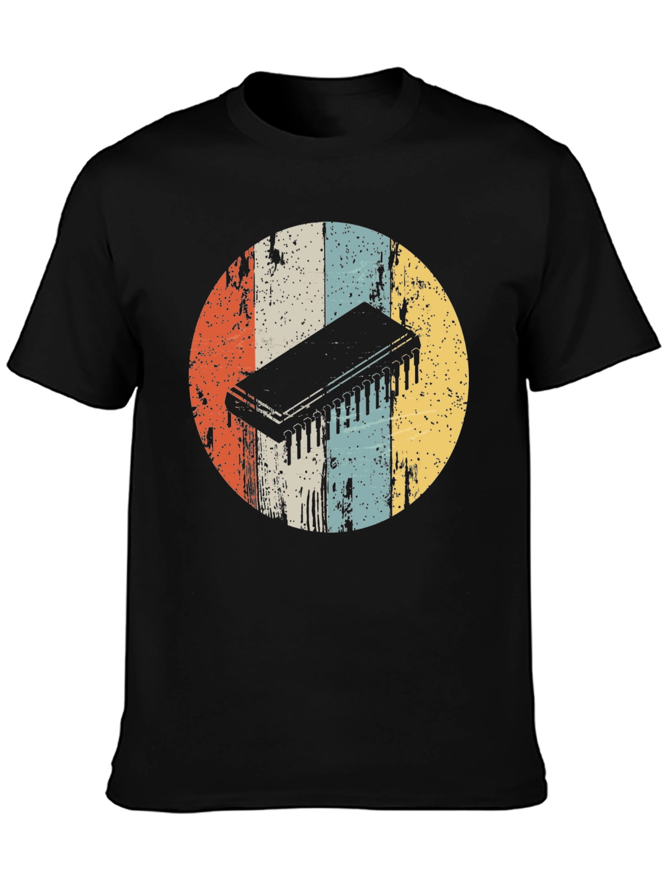 Retro Circuit Chip T-Shirt