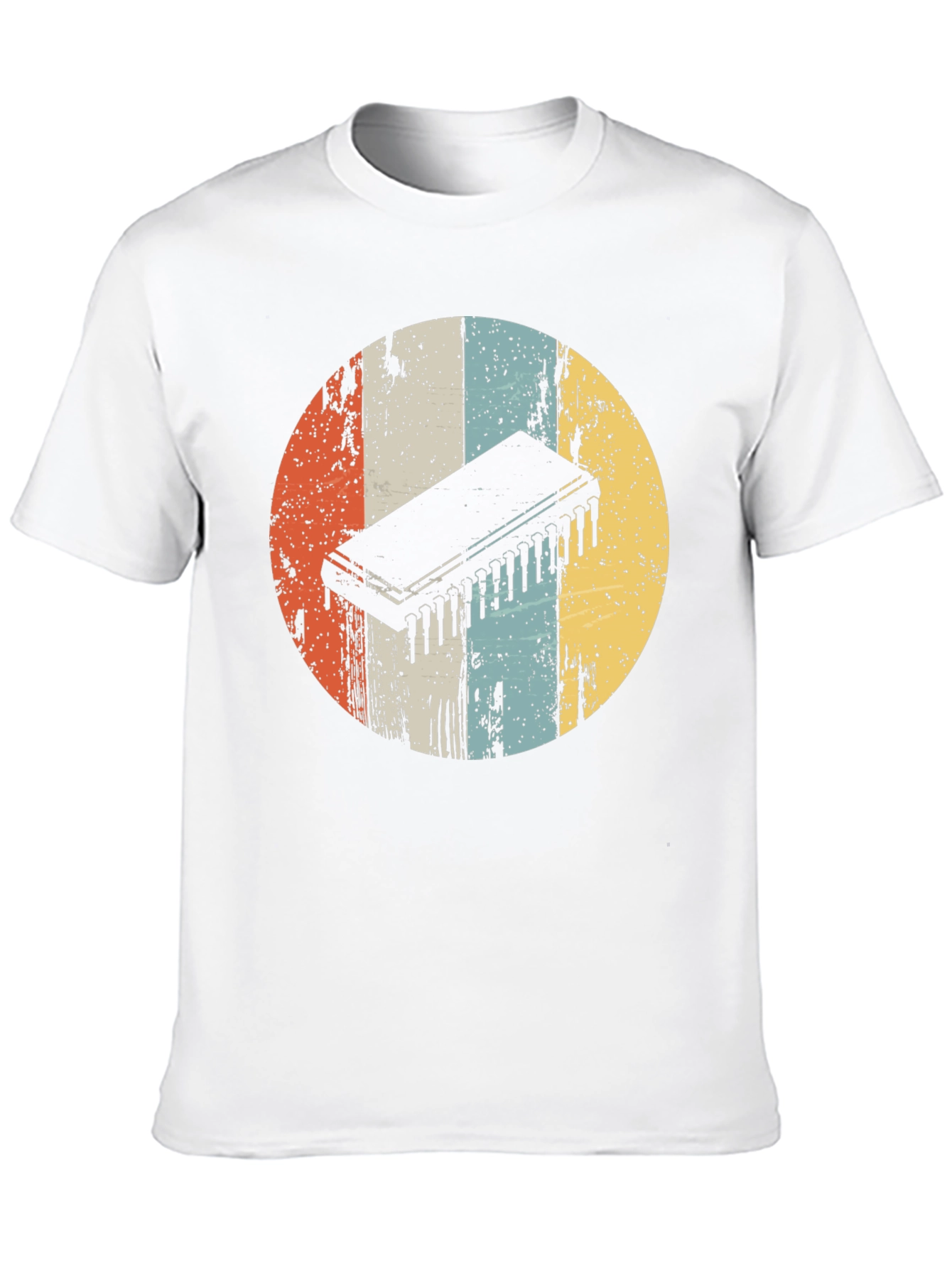 Retro Circuit Chip T-Shirt