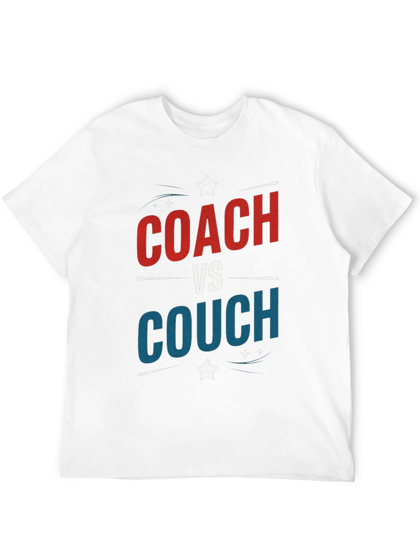 Coach vs Couch Black T-Shirt