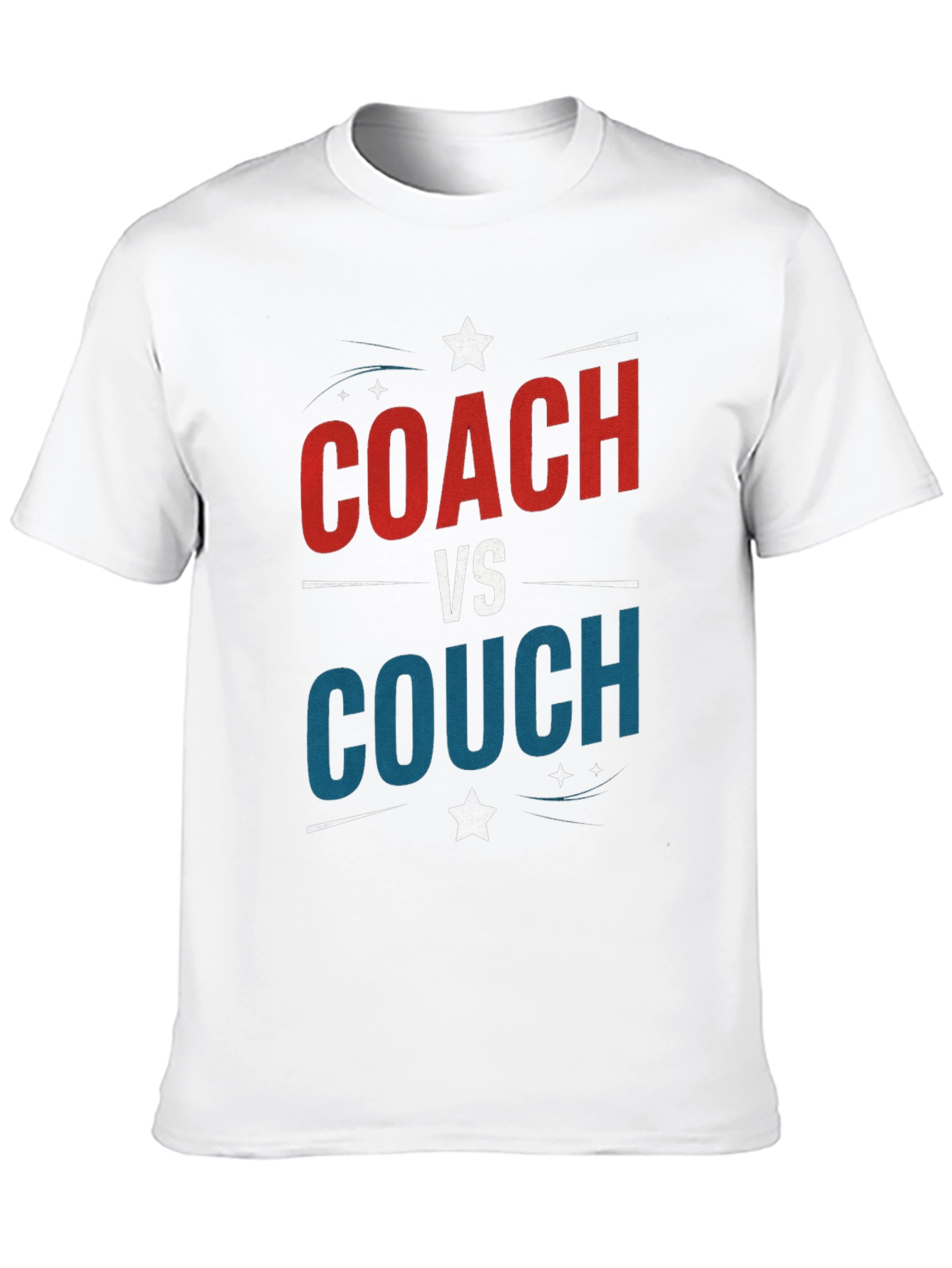 Coach vs Couch Black T-Shirt