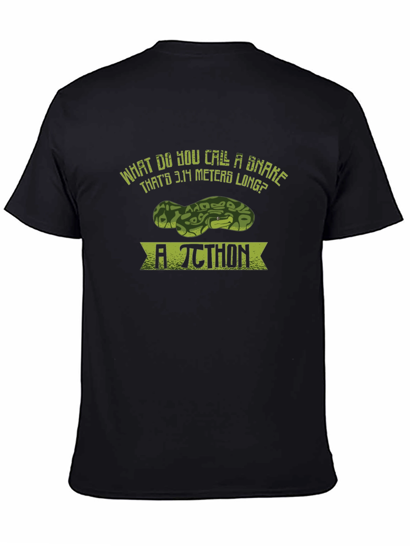 Pi-thon Pun T-Shirt: Funny Snake Math Tee