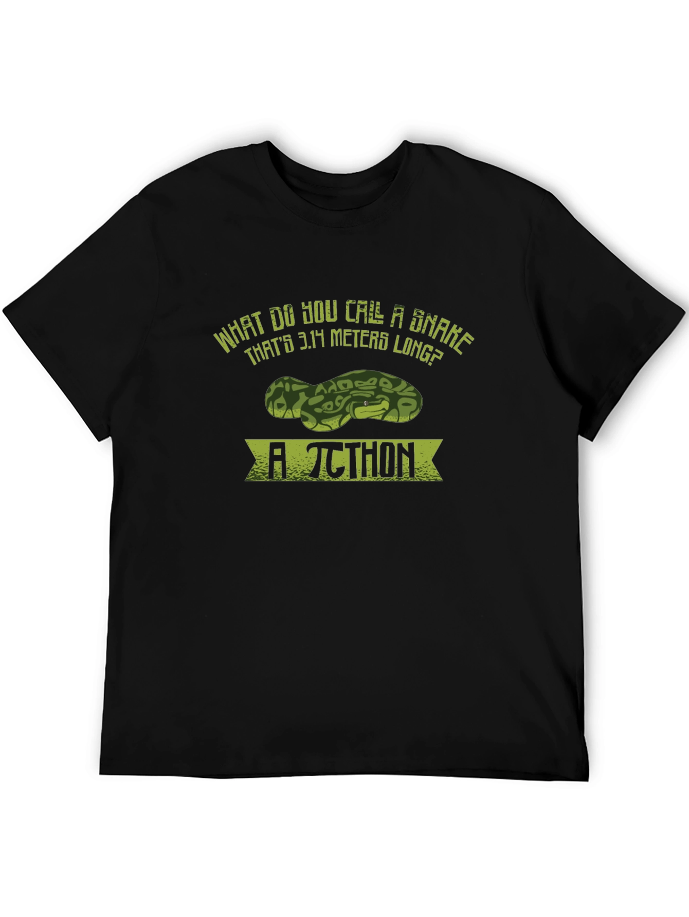 Pi-thon Pun T-Shirt: Funny Snake Math Tee