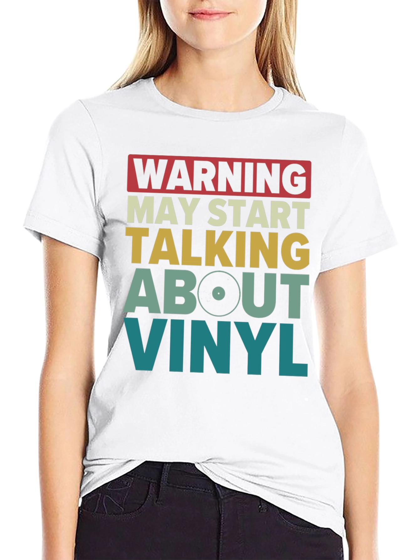 Warning May Start Talking About Vinyl T-Shirt