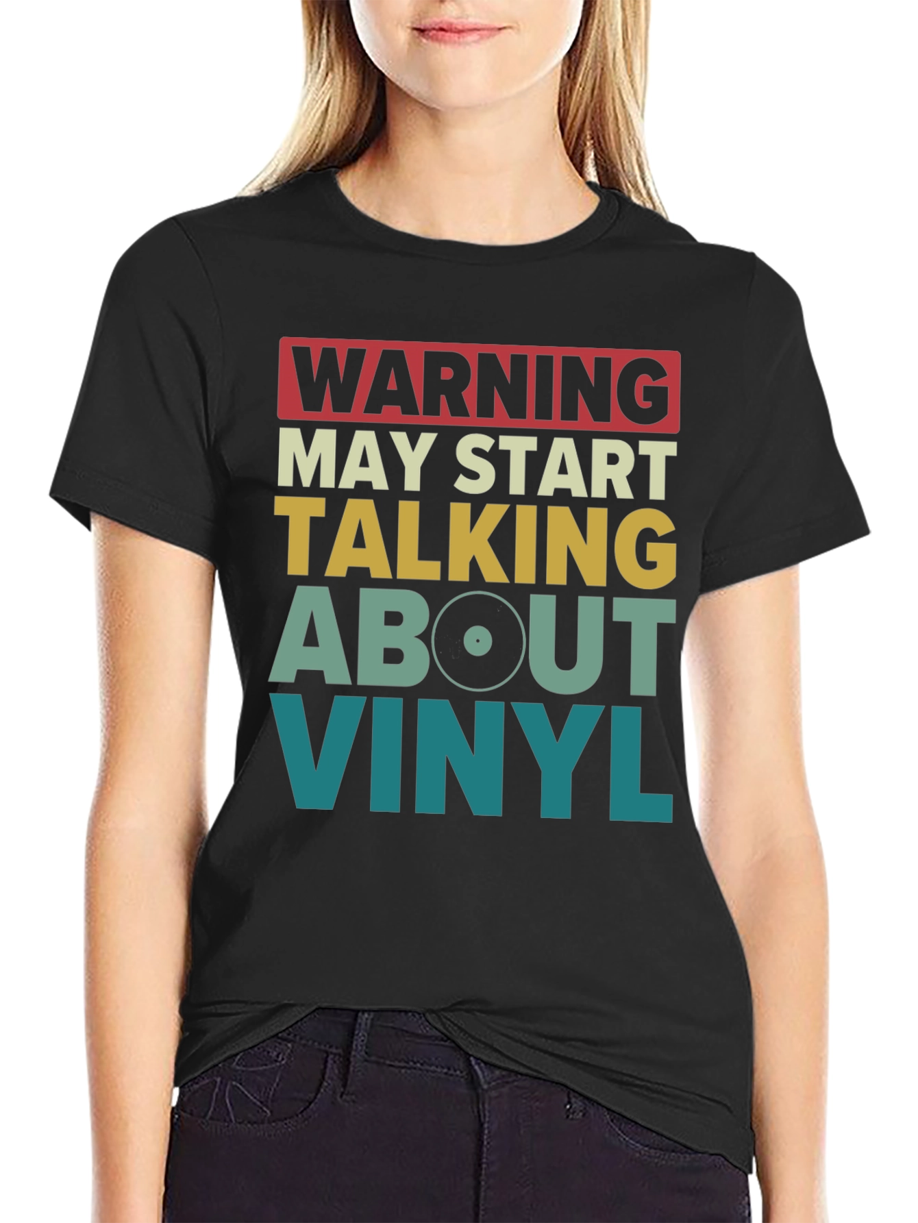 Warning May Start Talking About Vinyl T-Shirt