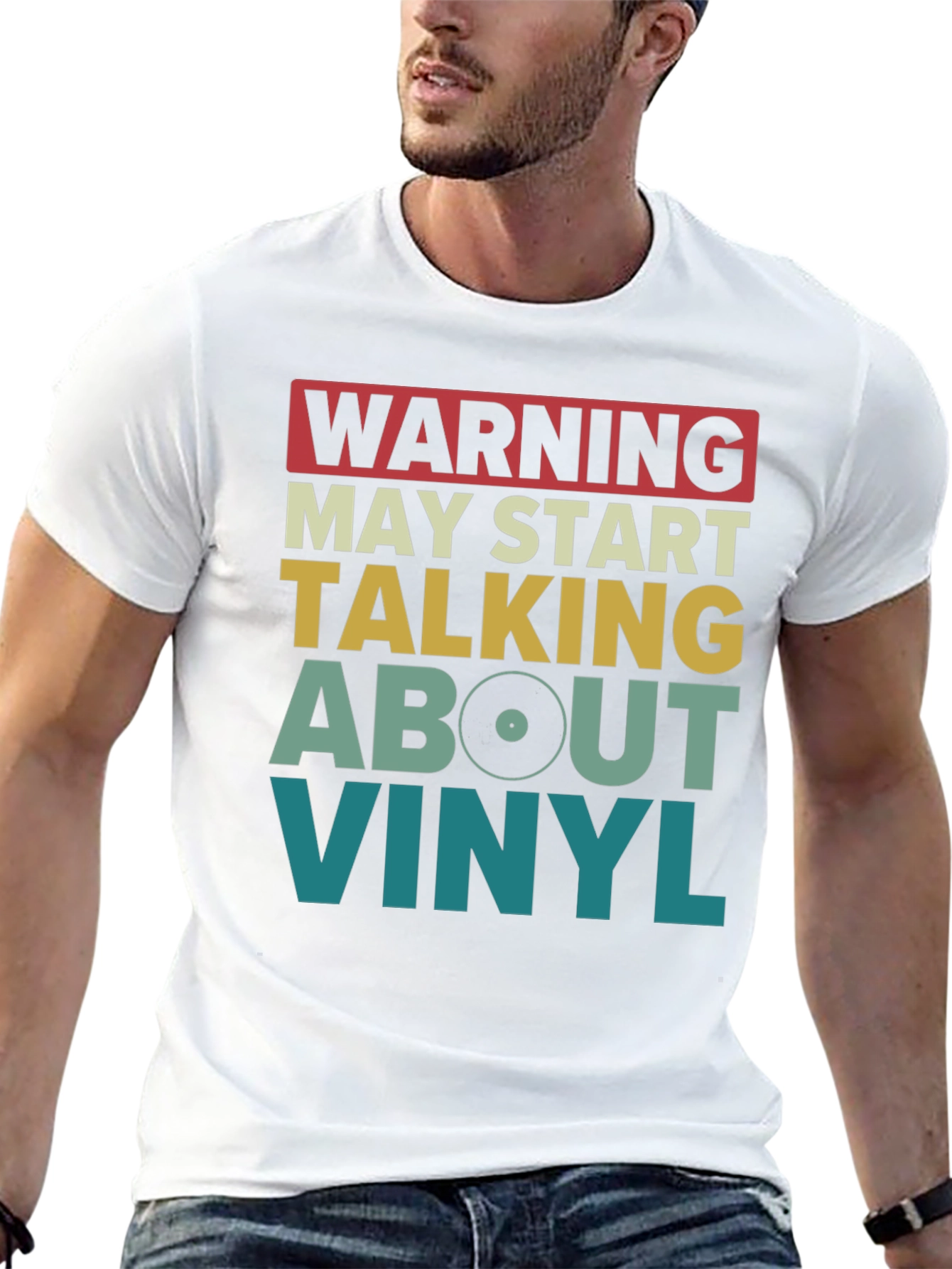 Warning May Start Talking About Vinyl T-Shirt