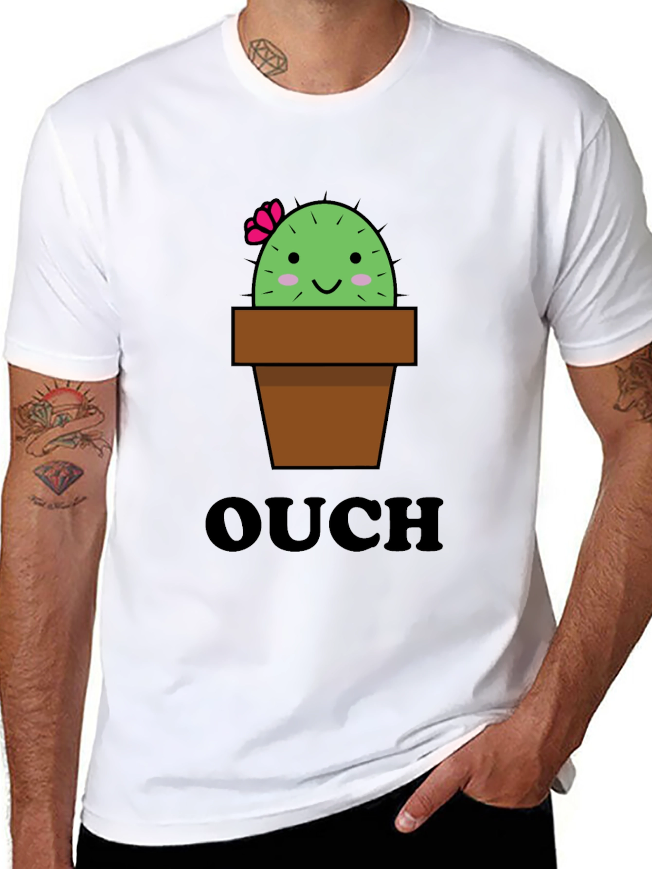Ouch Cactus Graphic Tee