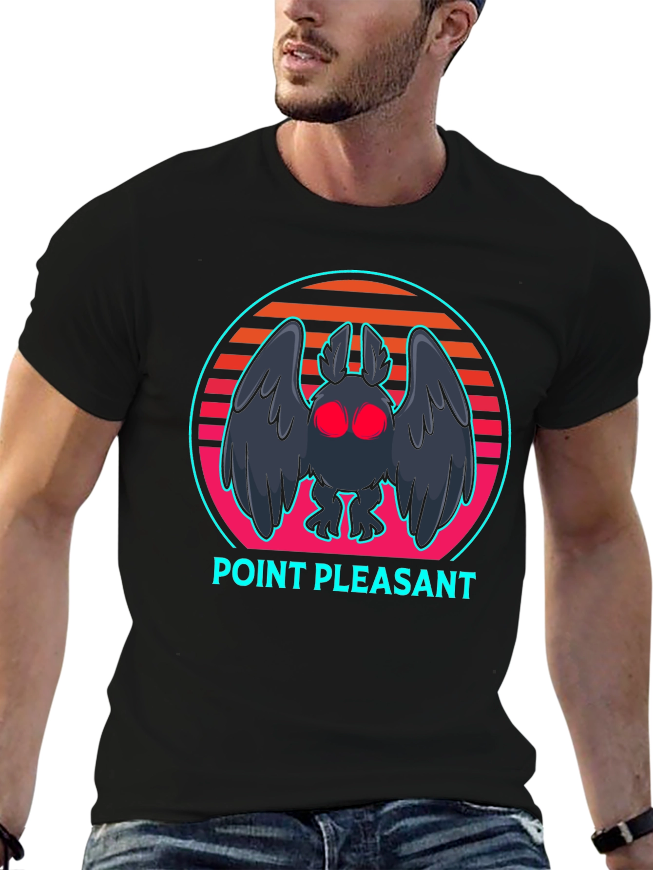 Point Pleasant Mothman T-Shirt - Retro Style