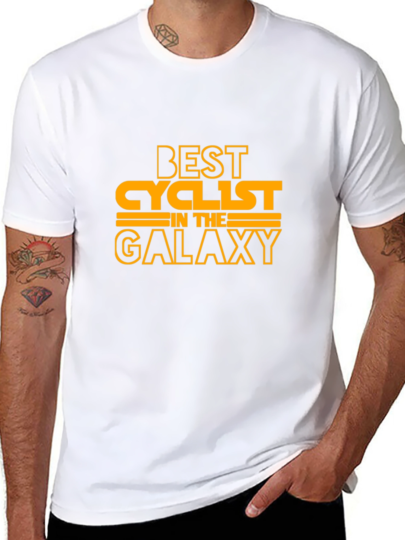 Best Cyclist in the Galaxy Black T-Shirt