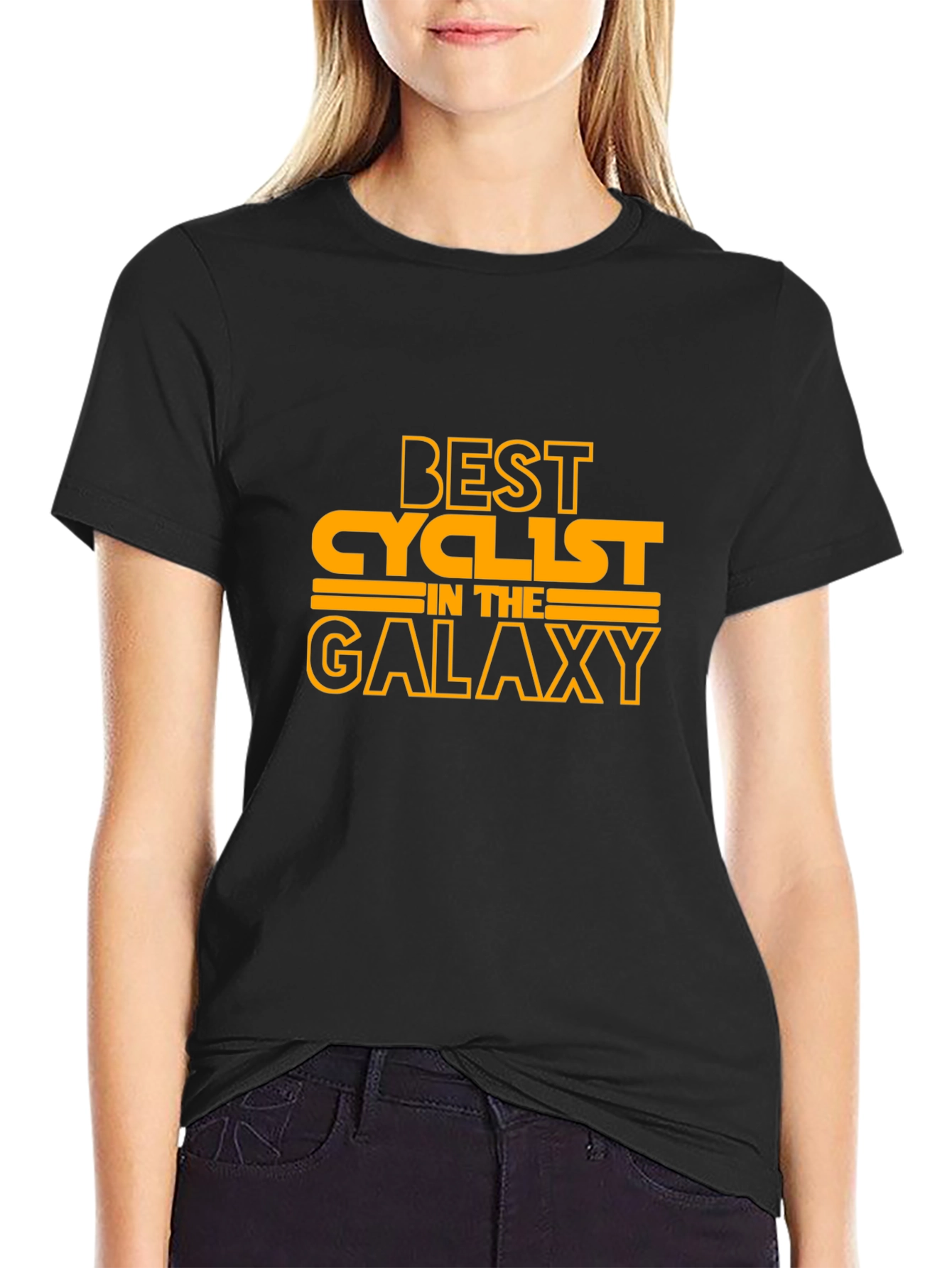 Best Cyclist in the Galaxy Black T-Shirt