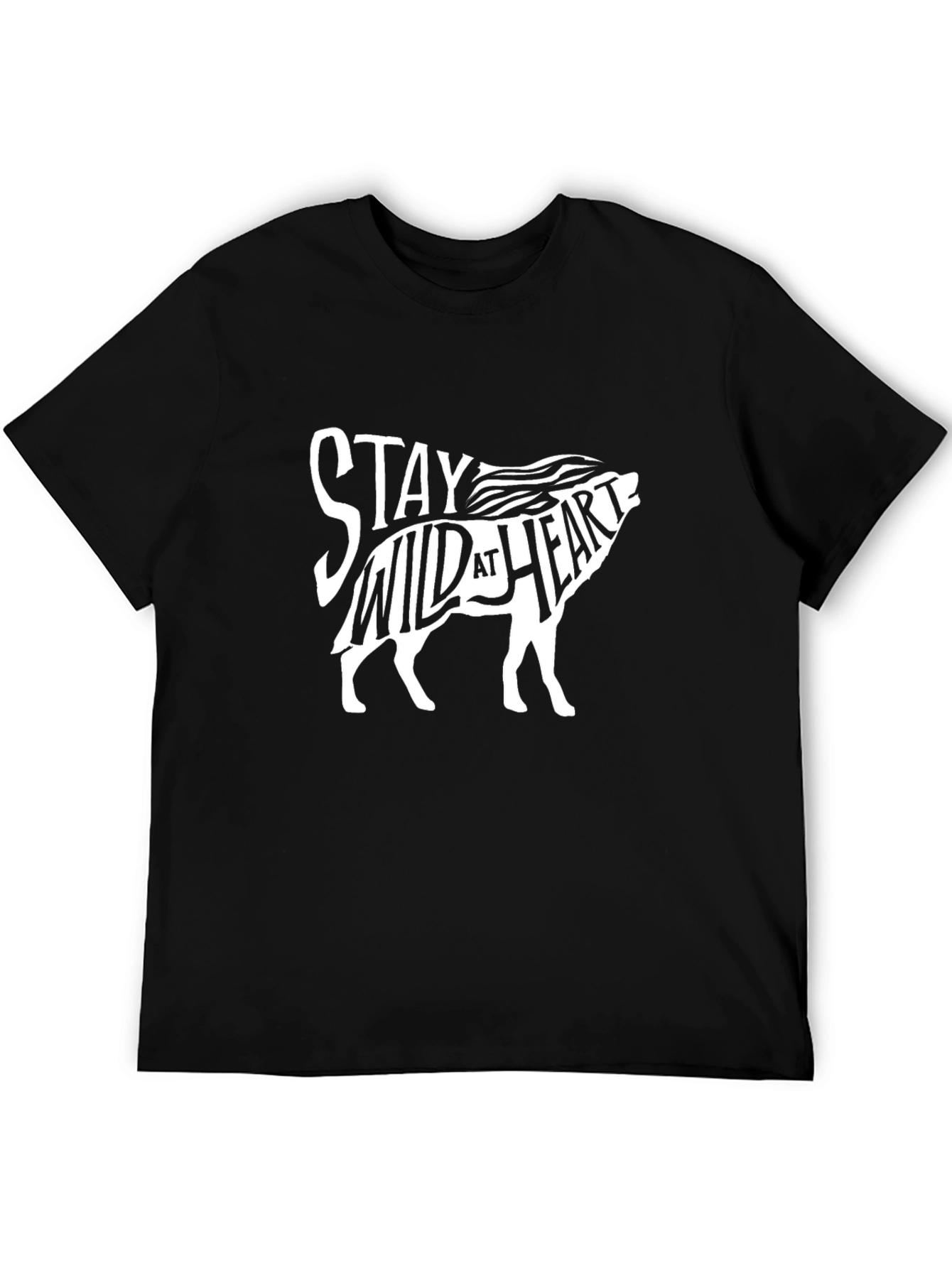 Stay Wild at Heart Wolf Graphic Tee