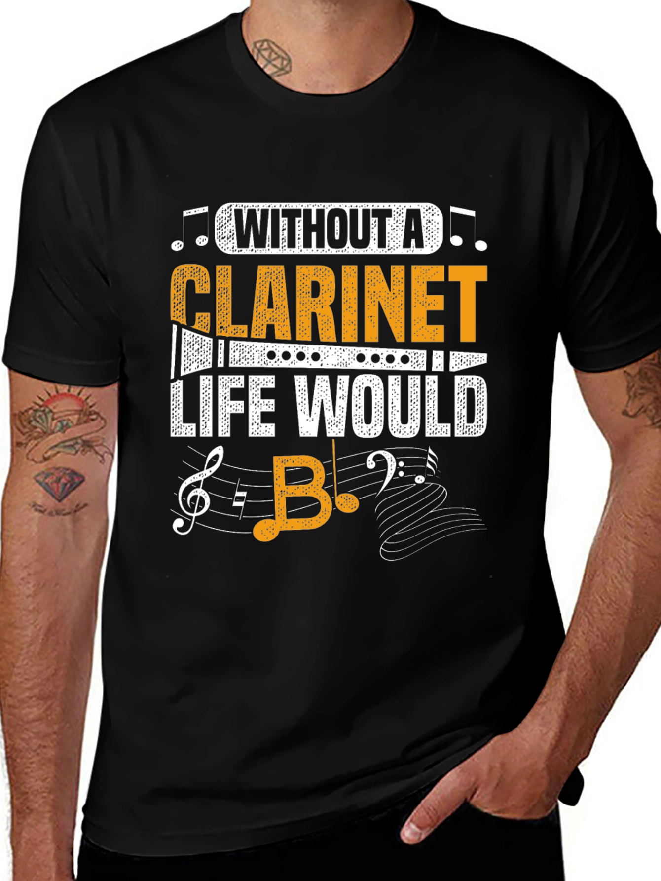Clarinet Lover T-Shirt - Music Themed Graphic Tee