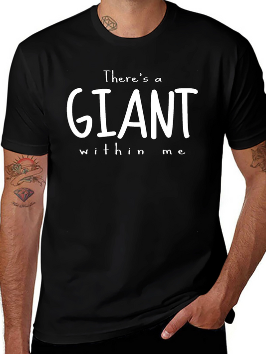 Giant Within Me Graphic T-Shirt - Black