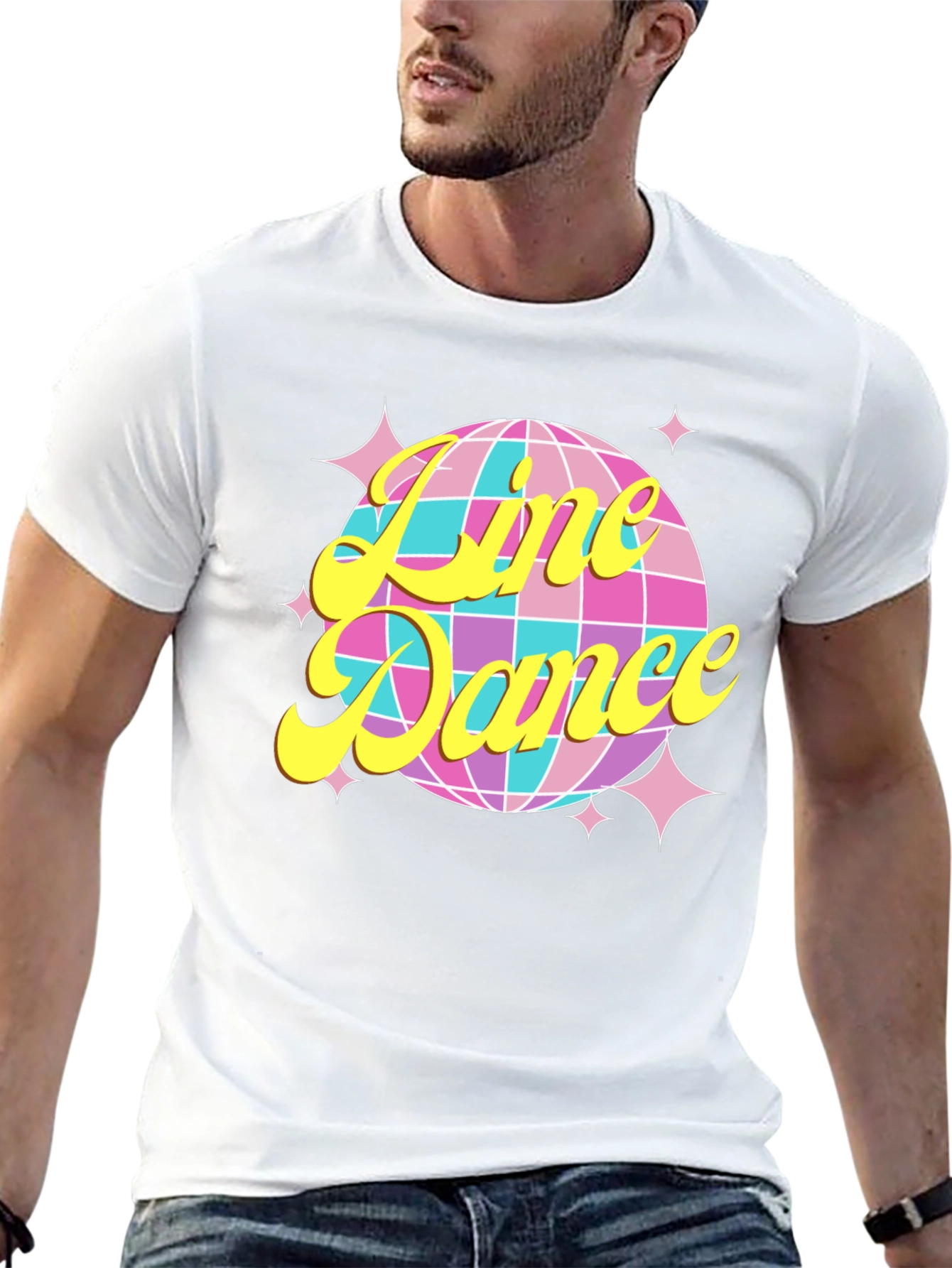 Retro Line Dance Disco Ball T-Shirt