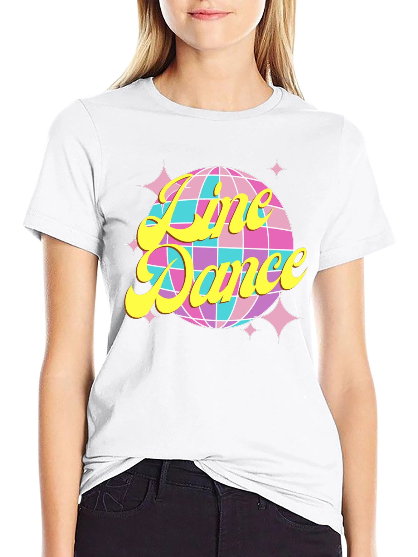 Retro Line Dance Disco Ball T-Shirt