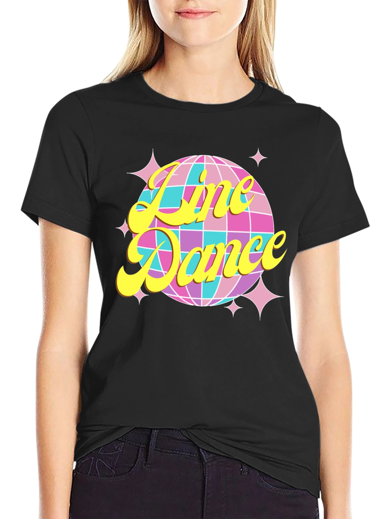 Retro Line Dance Disco Ball T-Shirt