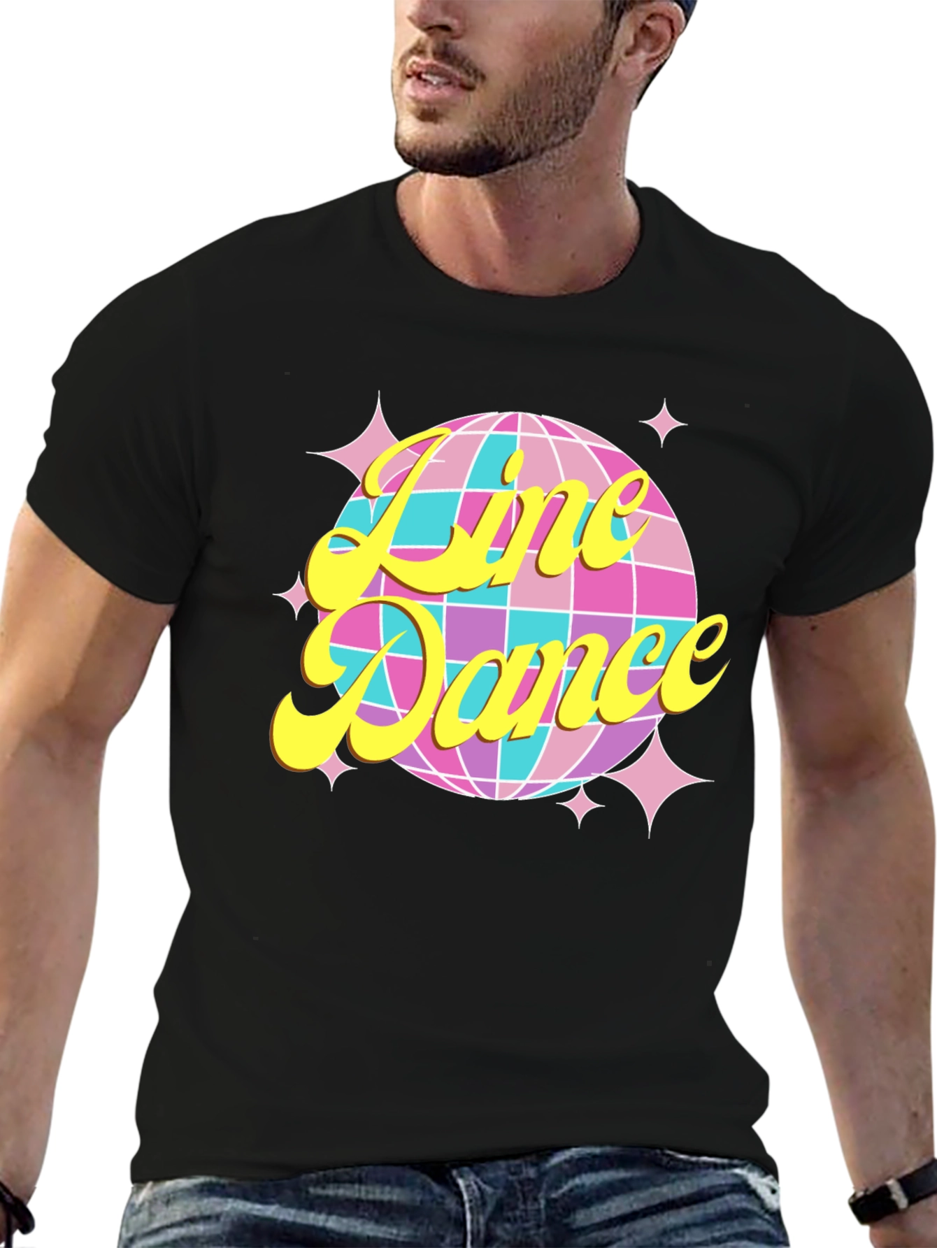 Retro Line Dance Disco Ball T-Shirt