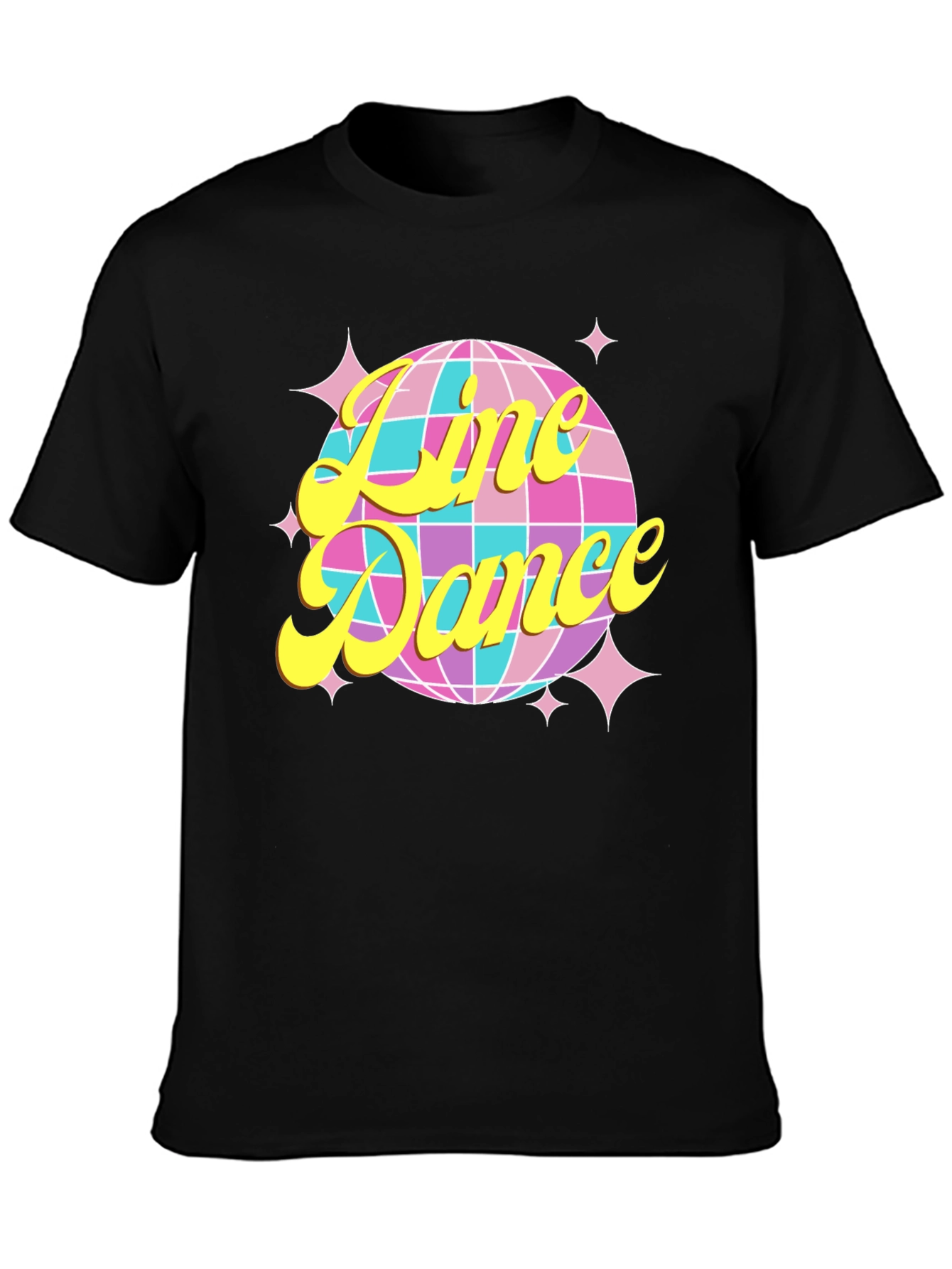 Retro Line Dance Disco Ball T-Shirt