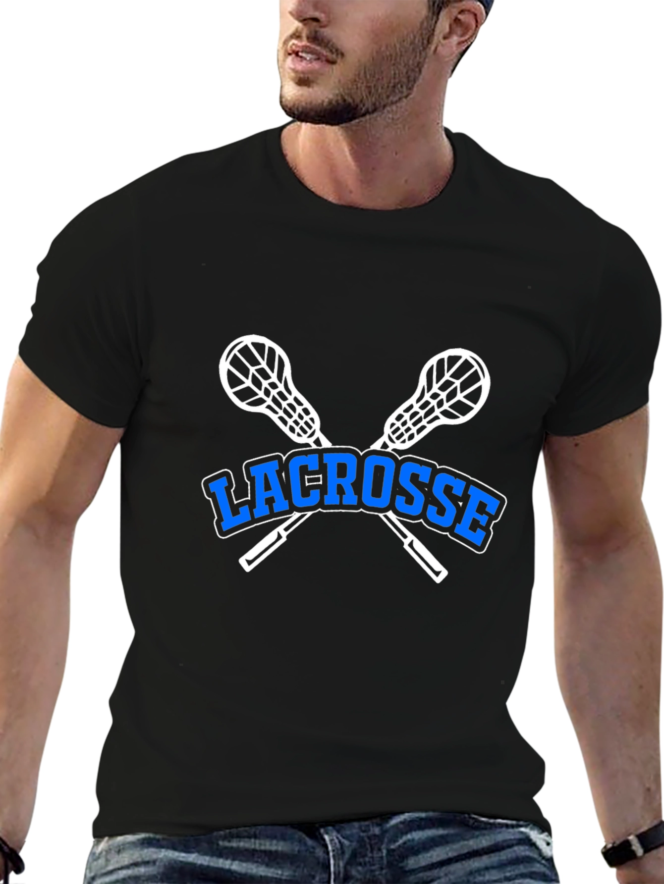 Lacrosse T-Shirt - Crossed Sticks Graphic