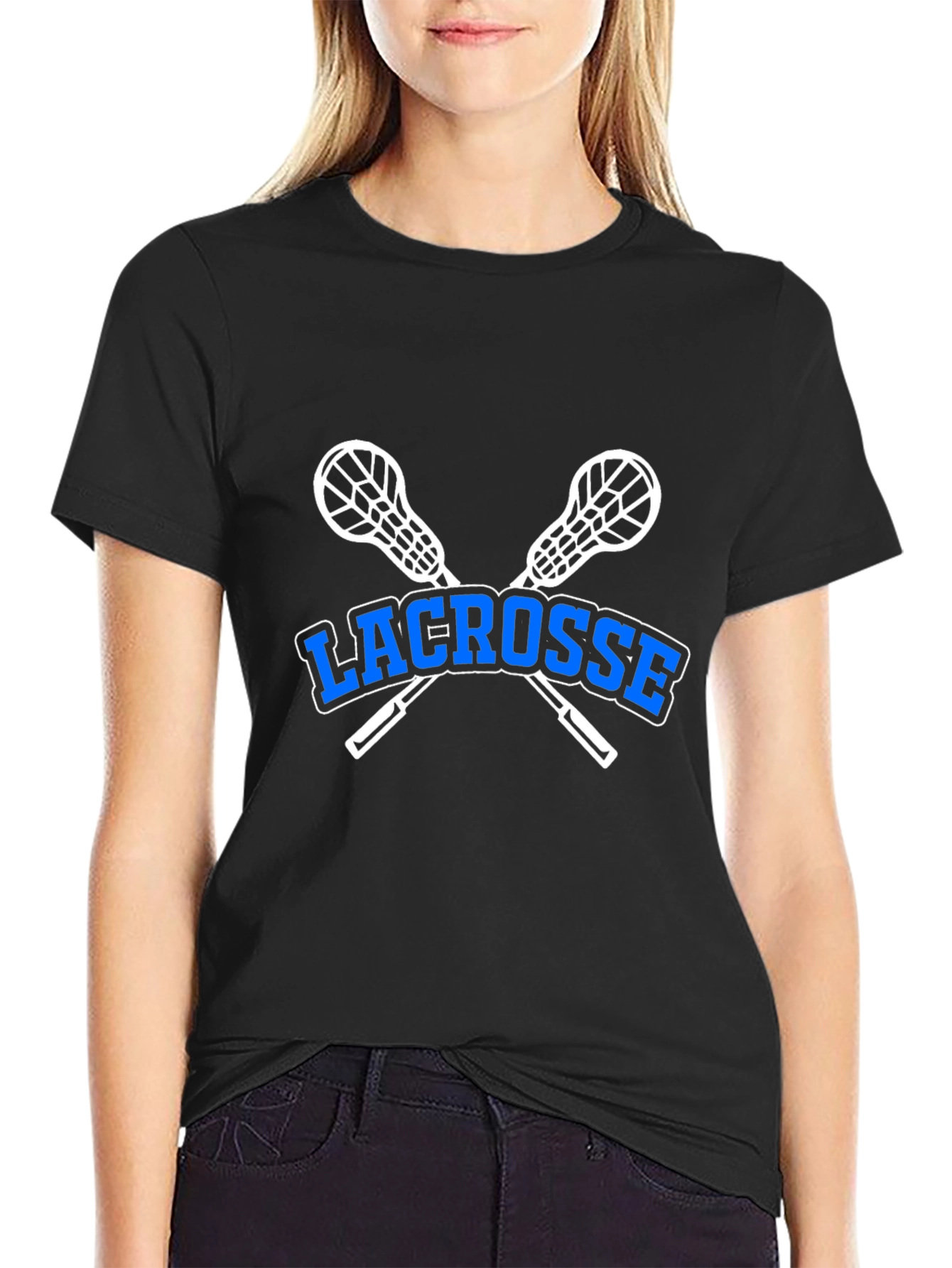 Lacrosse T-Shirt - Crossed Sticks Graphic