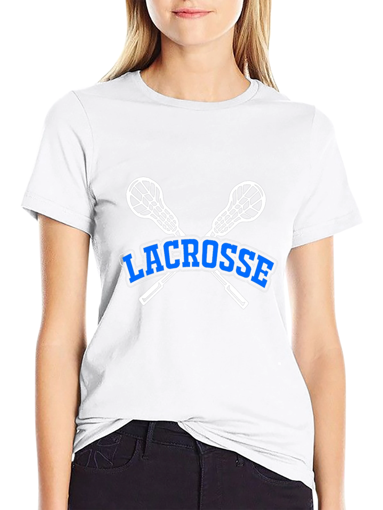 Lacrosse T-Shirt - Crossed Sticks Graphic