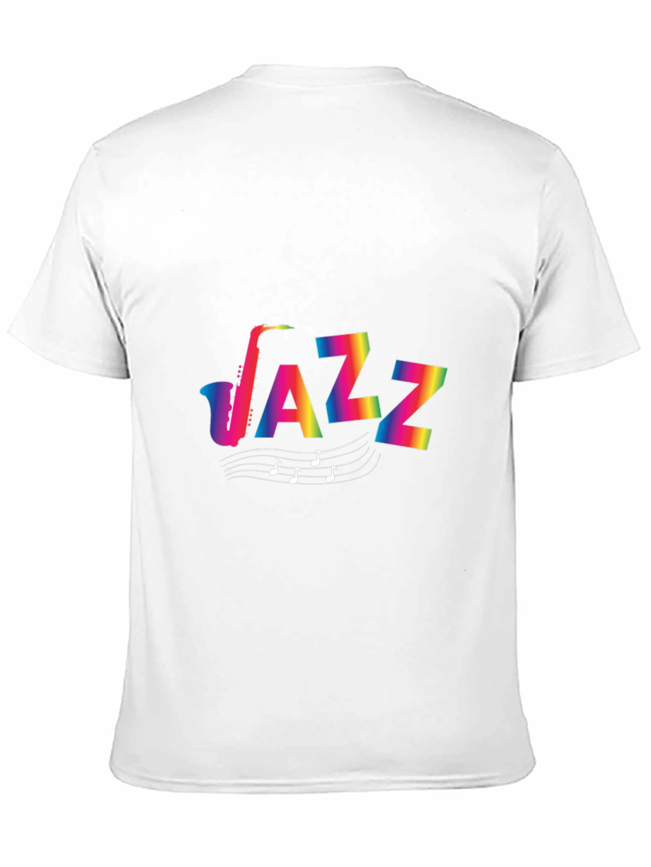 Rainbow Jazz Saxophone Graphic Tee