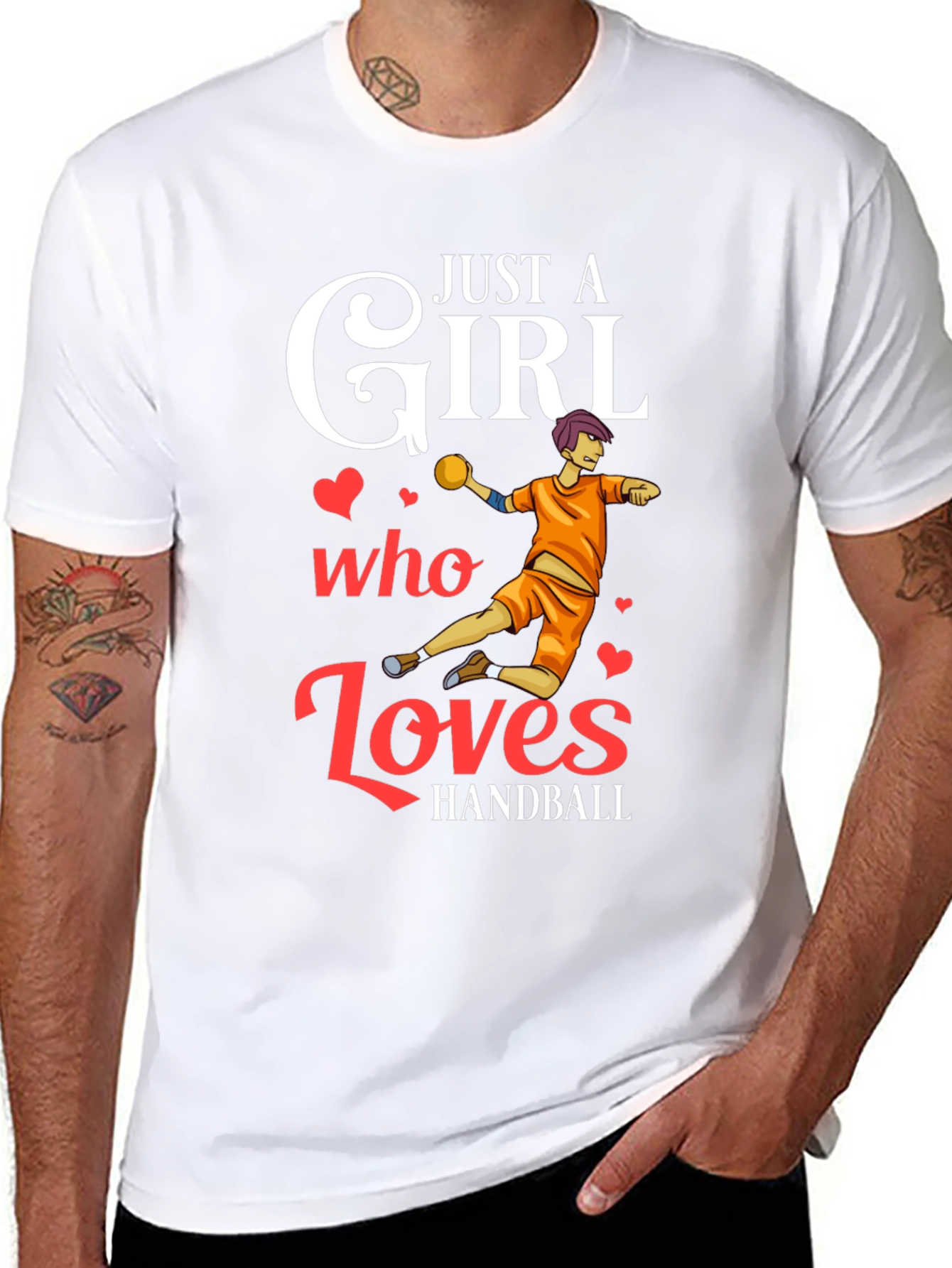 Just A Girl Who Loves Handball T-Shirt
