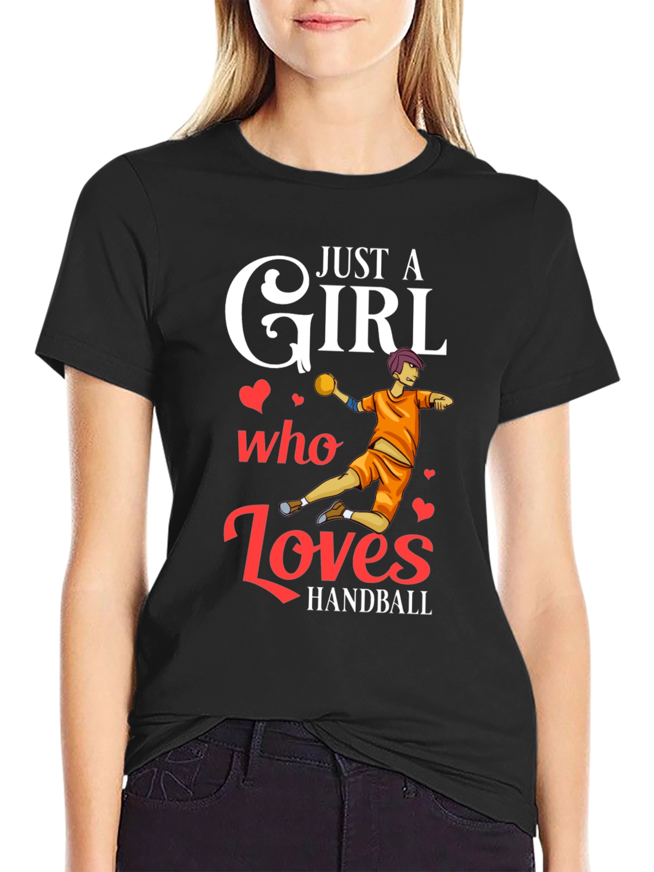 Just A Girl Who Loves Handball T-Shirt