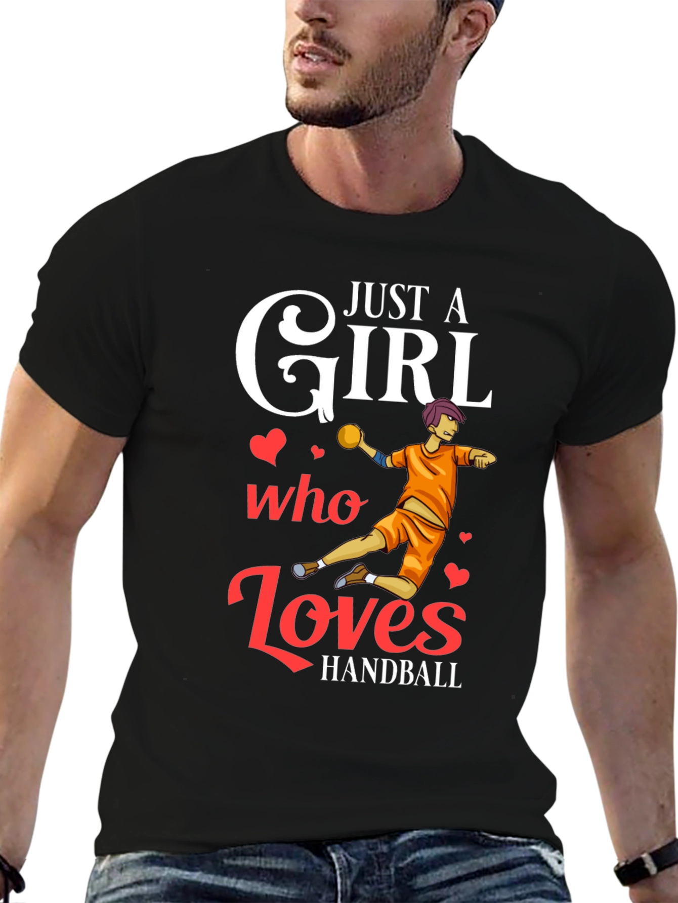 Just A Girl Who Loves Handball T-Shirt