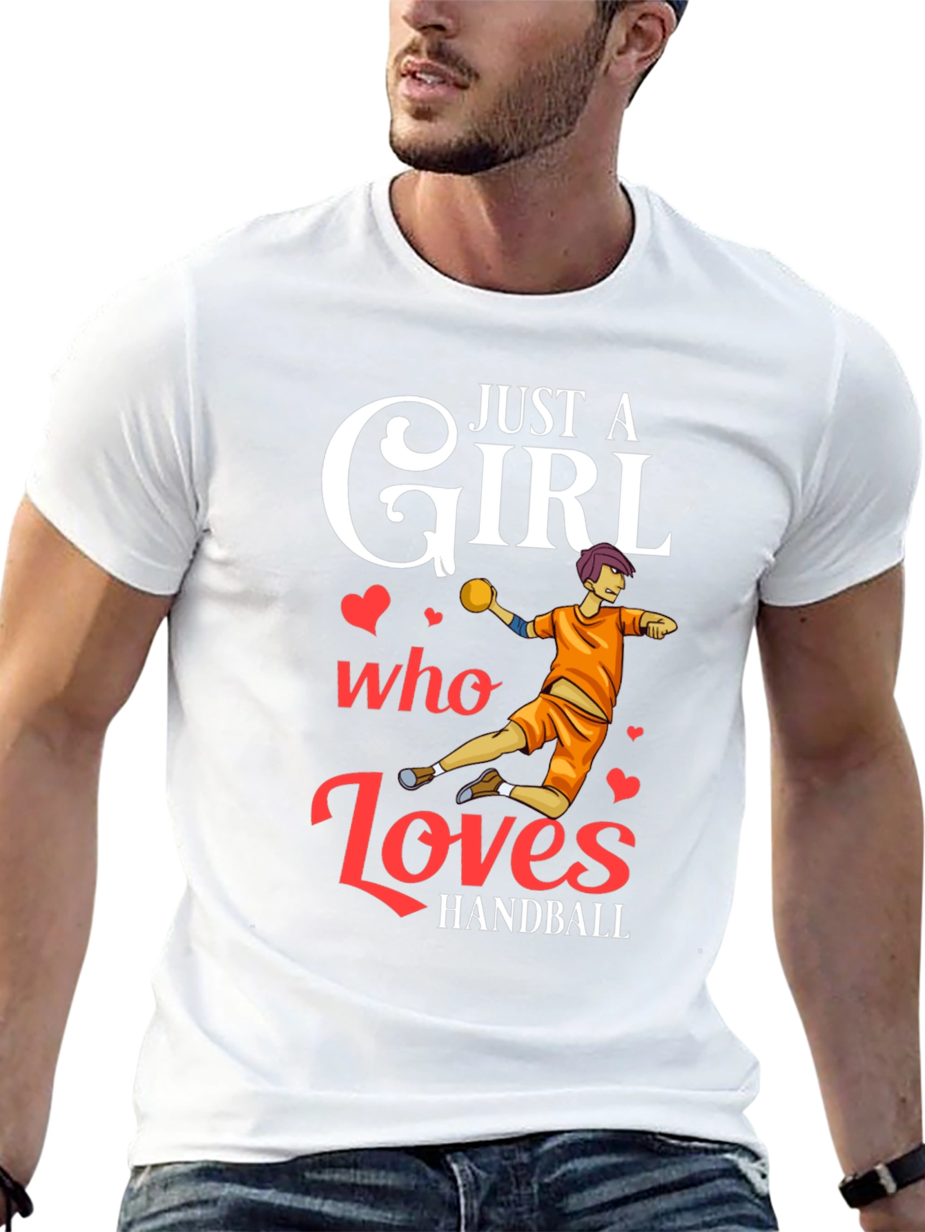 Just A Girl Who Loves Handball T-Shirt