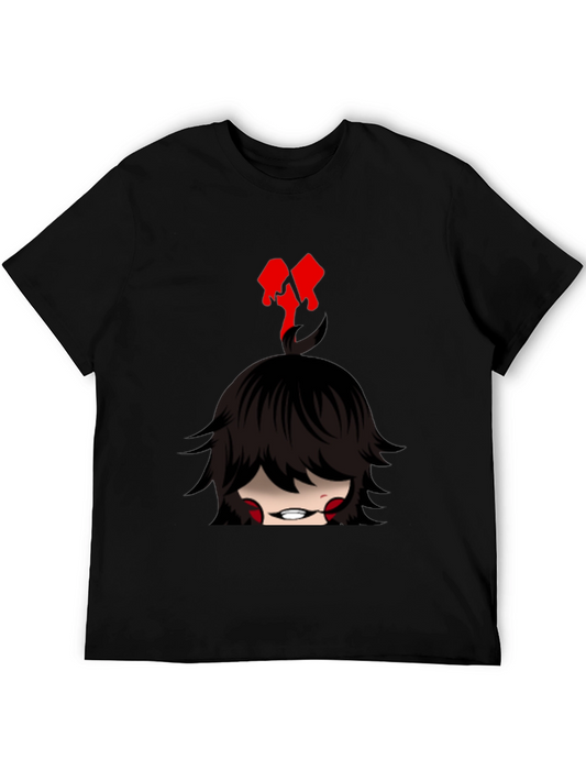 Emo Girl Graphic Tee - Edgy Style