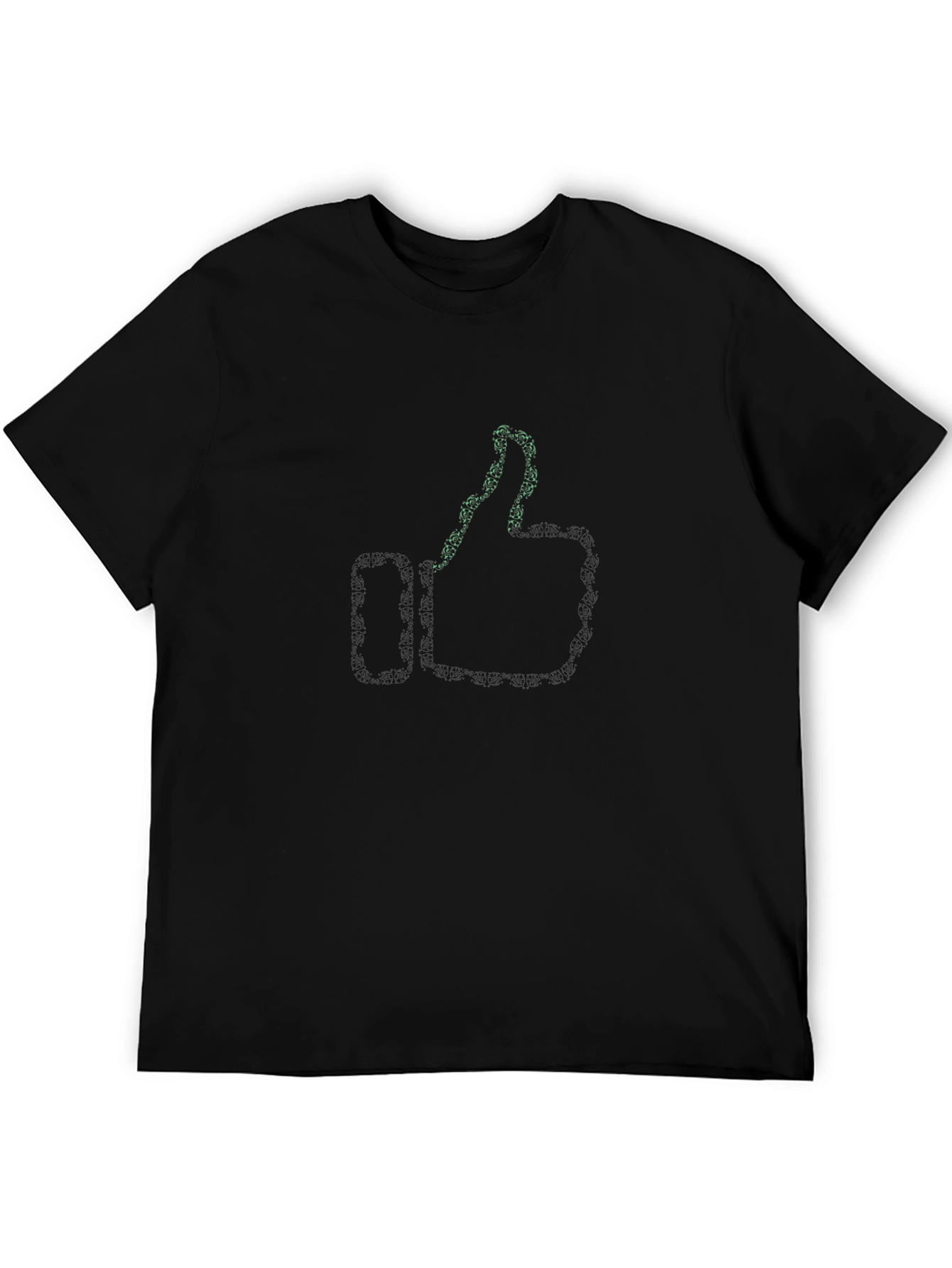 Thumbs Up Graphic Tee - Mens Black T-Shirt