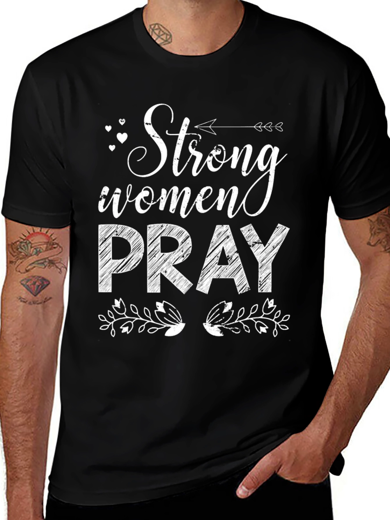 Strong Women Pray Graphic Tee