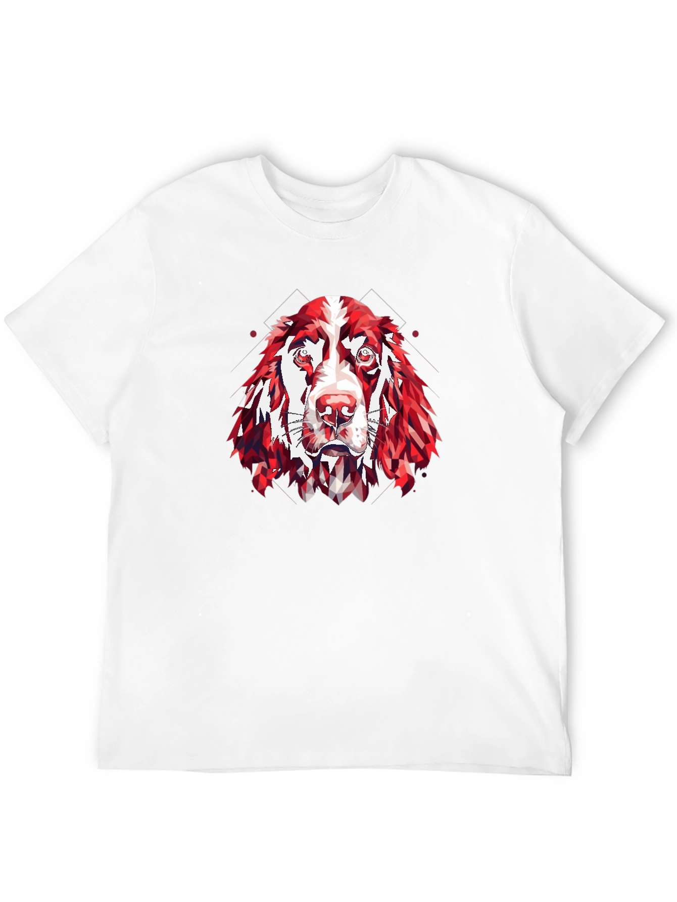 Geometric Dog Graphic Tee - Modern Canine Style