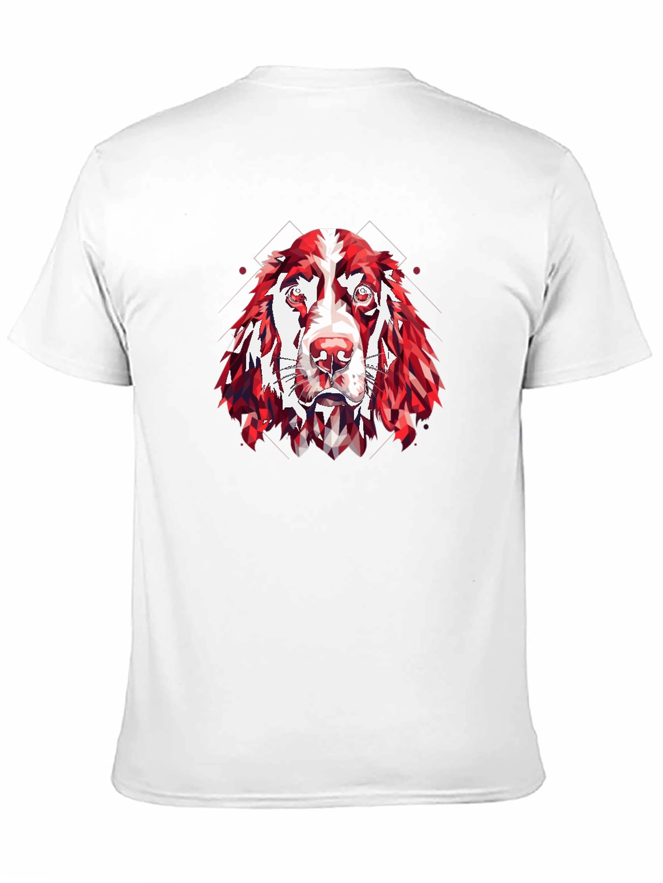Geometric Dog Graphic Tee - Modern Canine Style