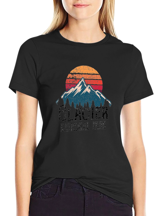Glacier National Park Graphic Tee - Vintage Style