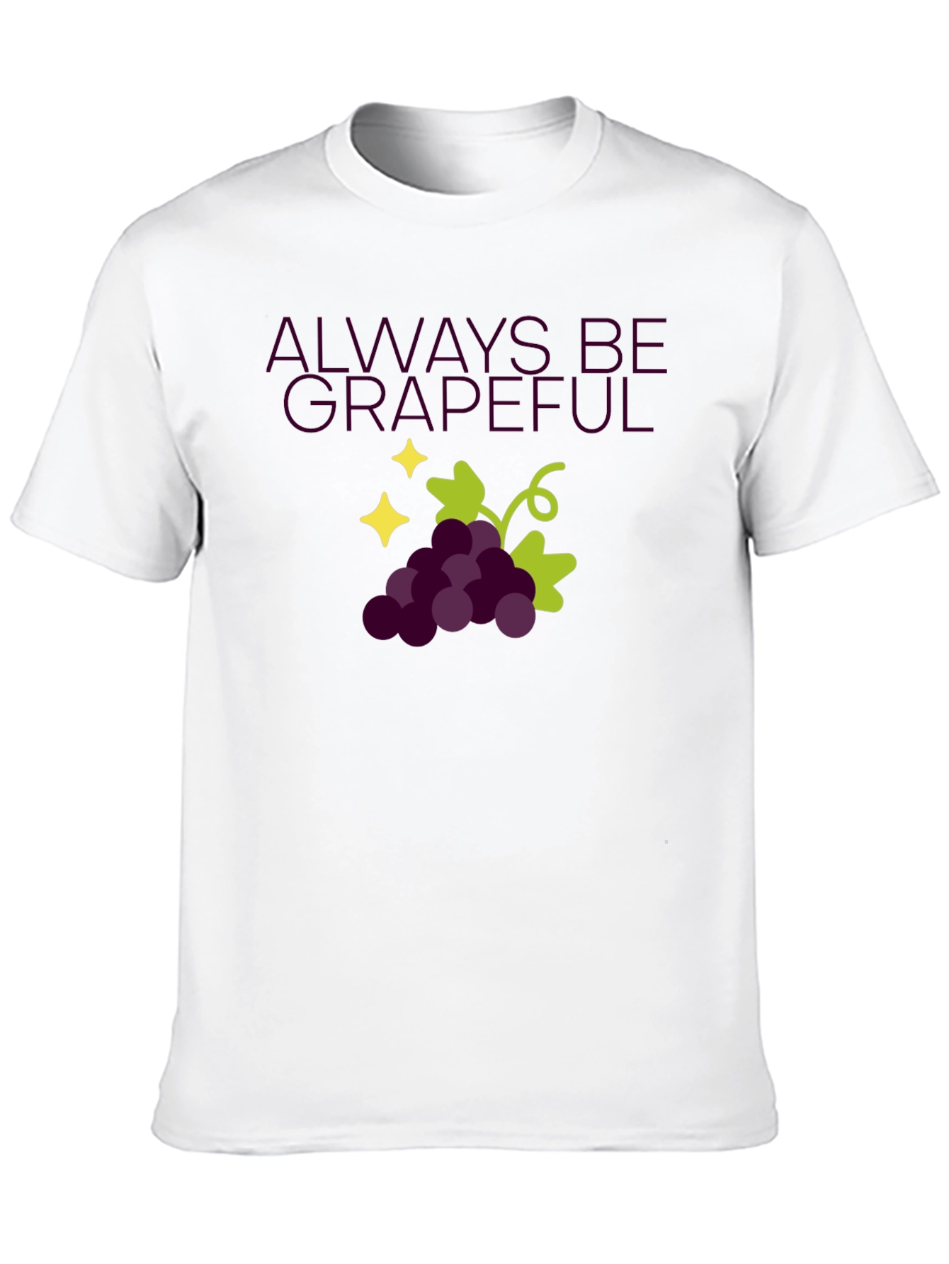 Always Be Grapeful Black T-Shirt