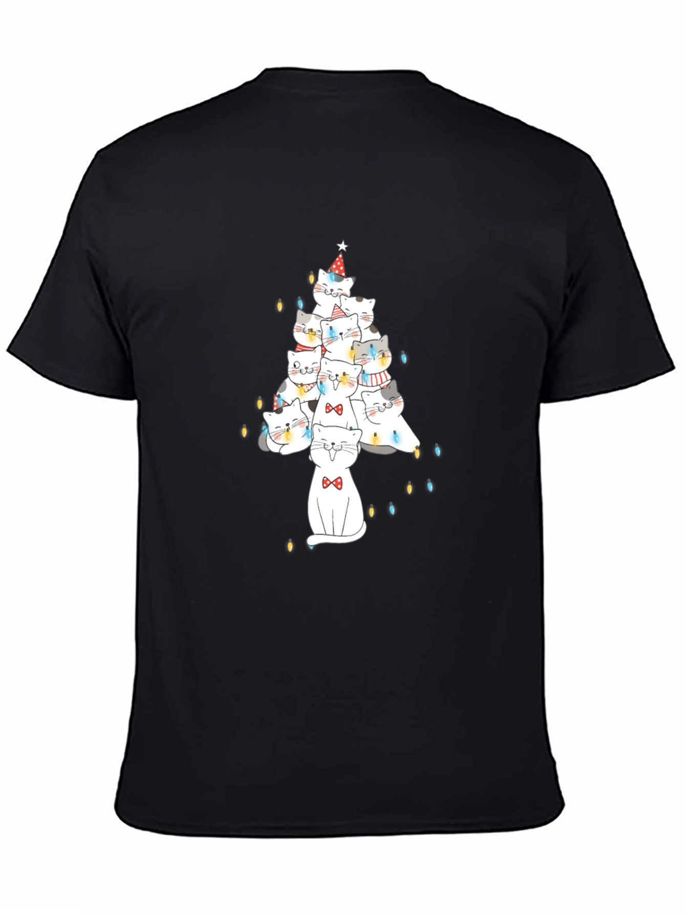 Festive Cat Christmas Tree T-Shirt