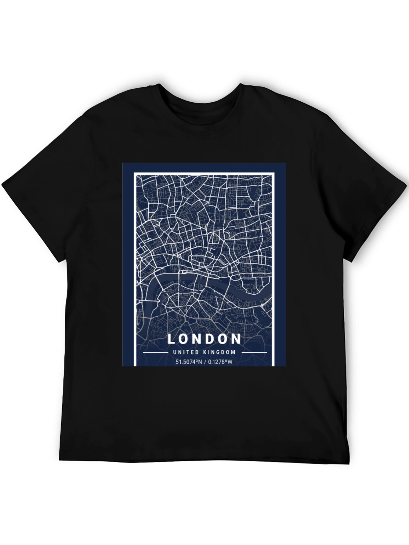 London Map T-Shirt - United Kingdom Souvenir