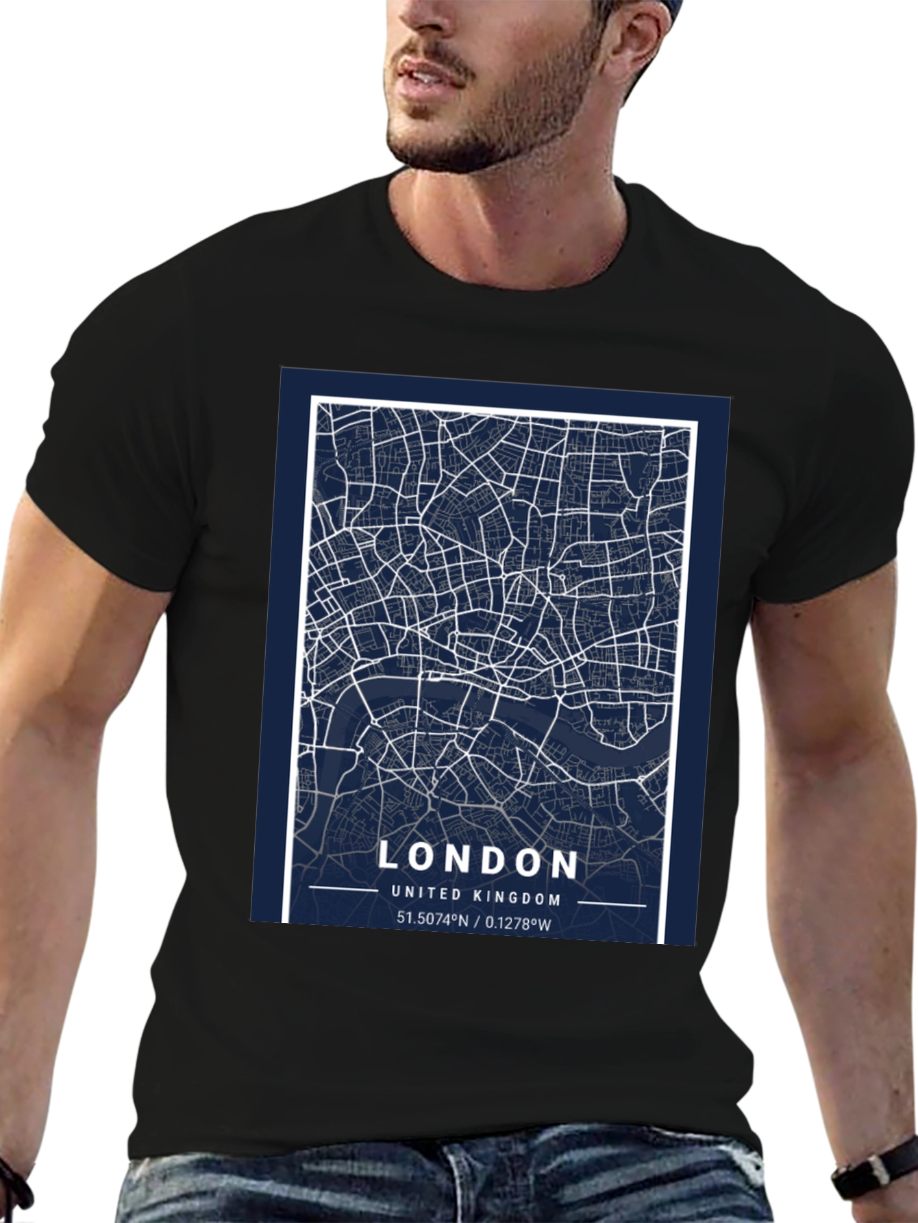 London Map T-Shirt - United Kingdom Souvenir