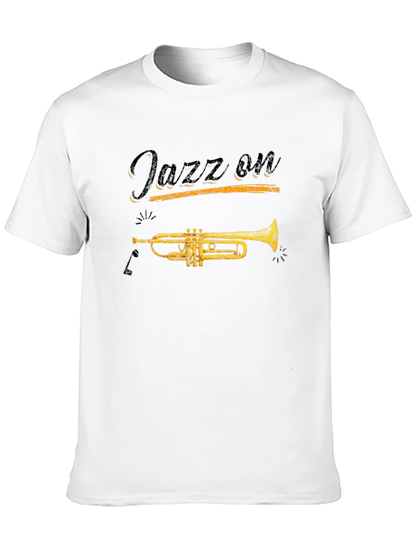 Jazz On Black Graphic T-Shirt
