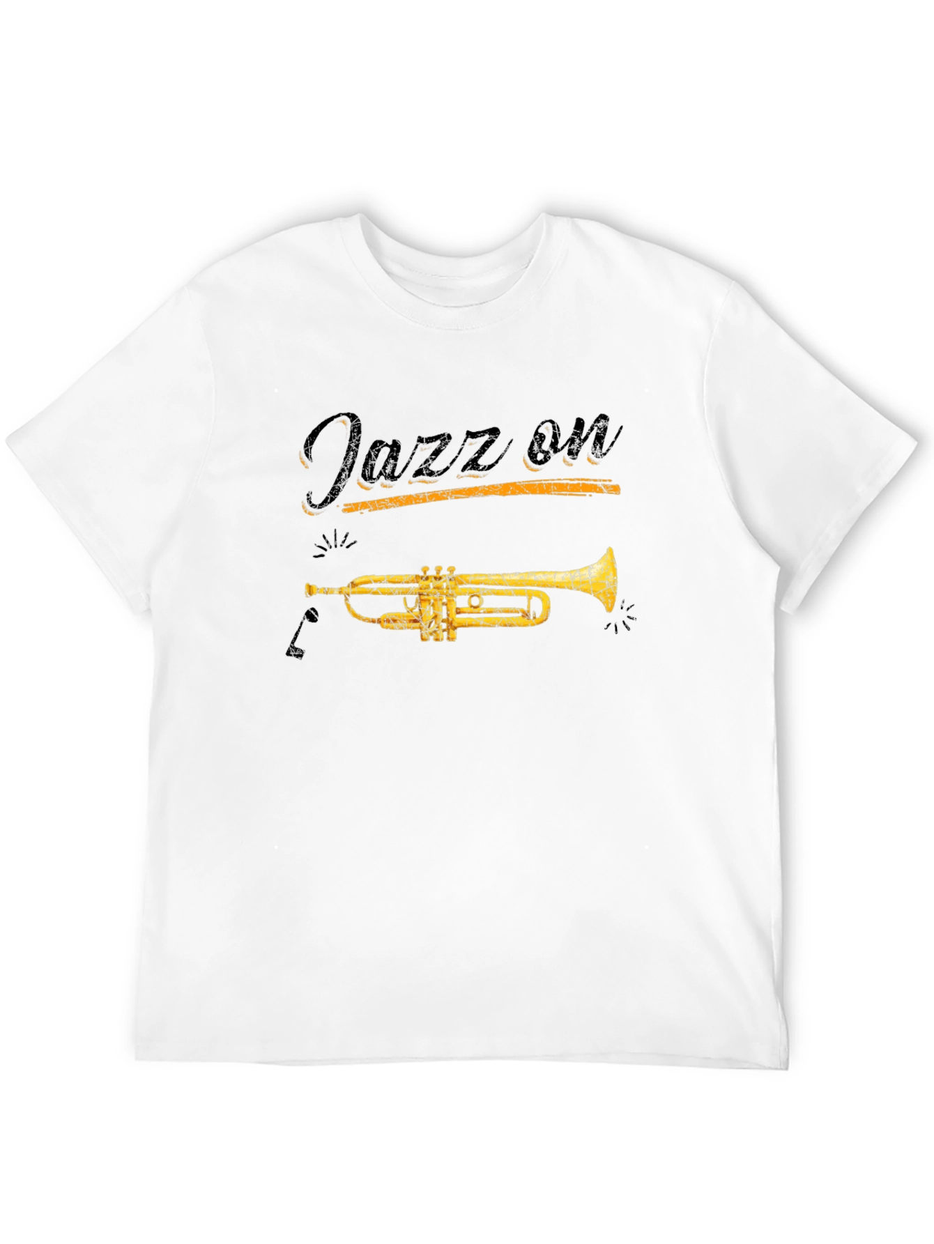 Jazz On Black Graphic T-Shirt
