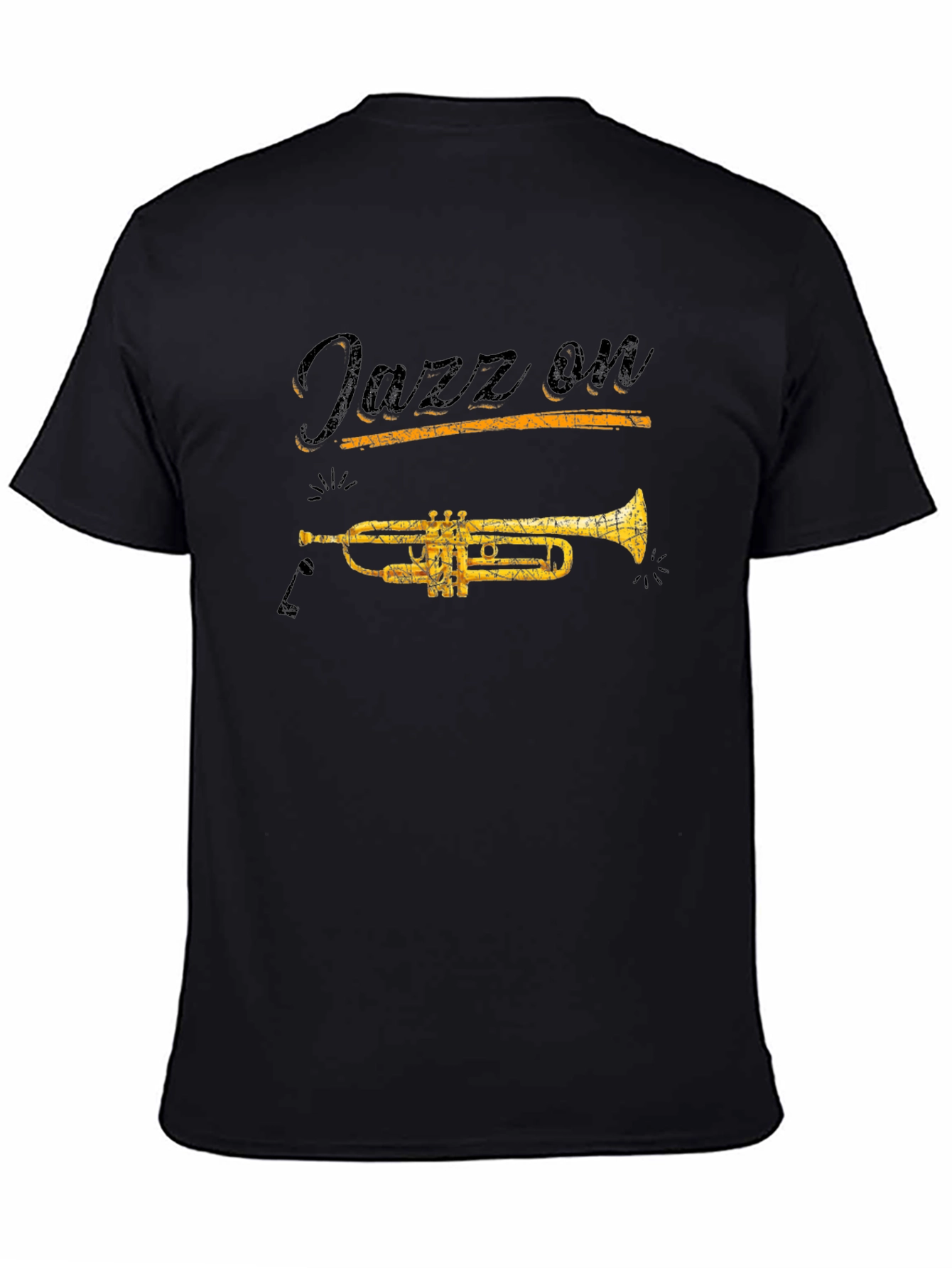Jazz On Black Graphic T-Shirt