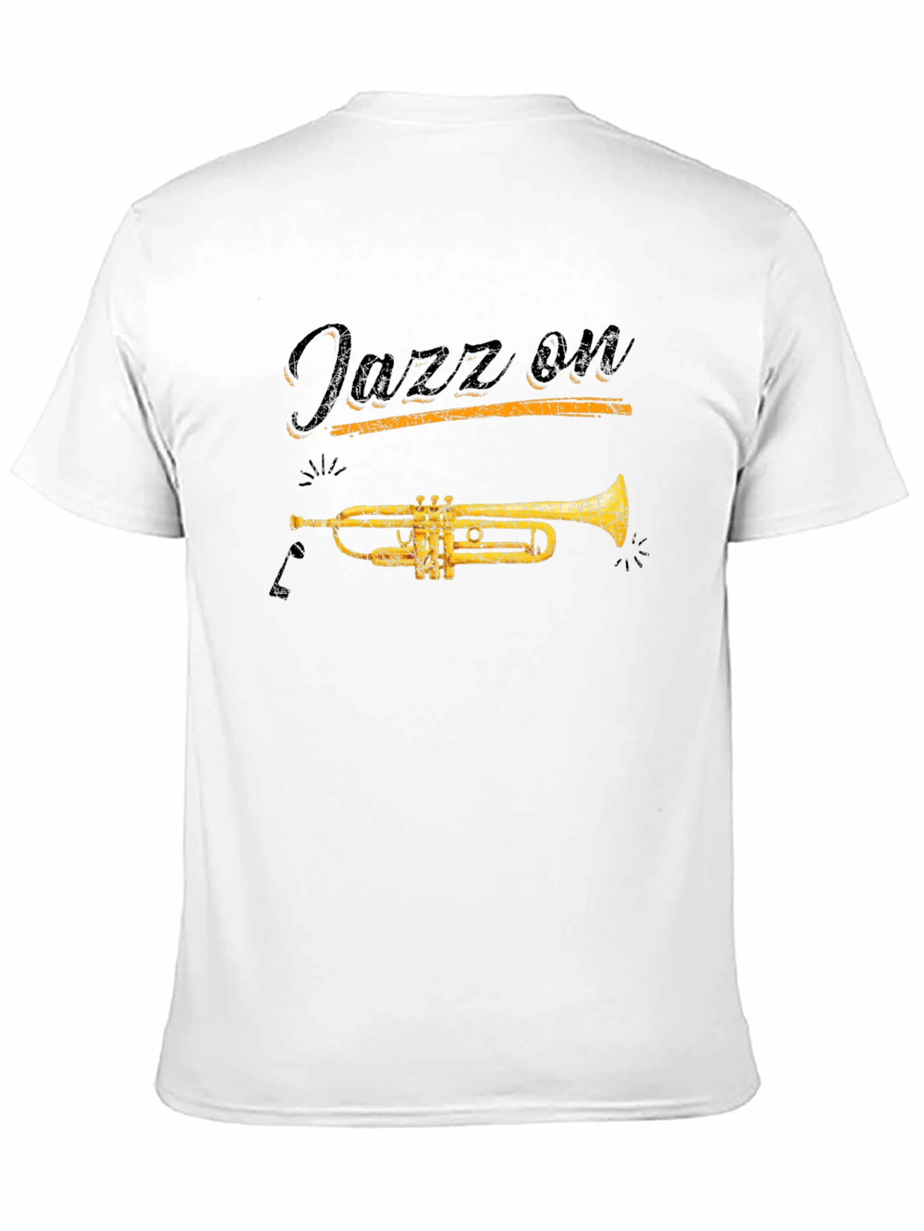 Jazz On Black Graphic T-Shirt