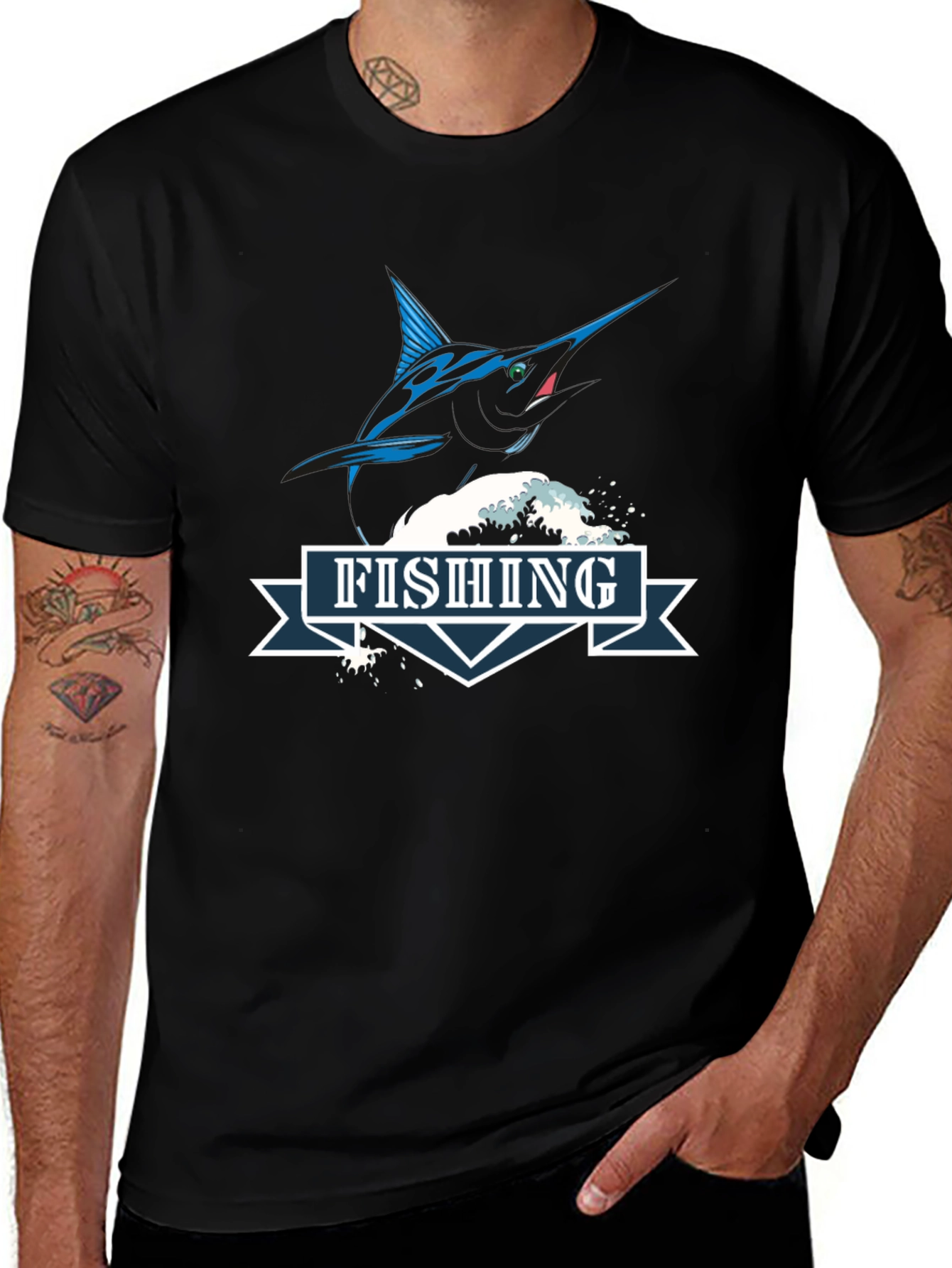 Fishing T-Shirt - Marlin Design