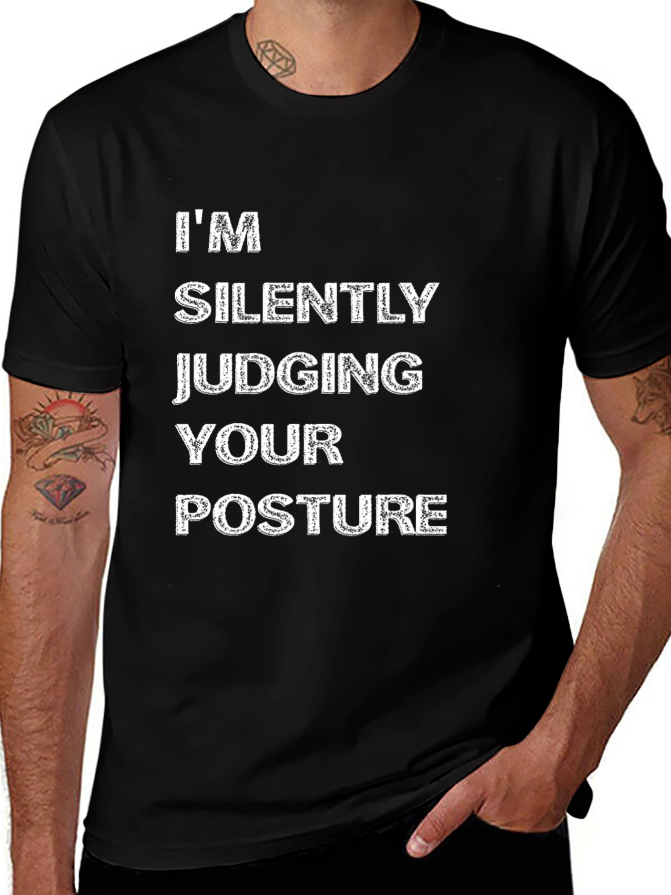 Funny Posture Judging T-Shirt - Sarcastic Tee