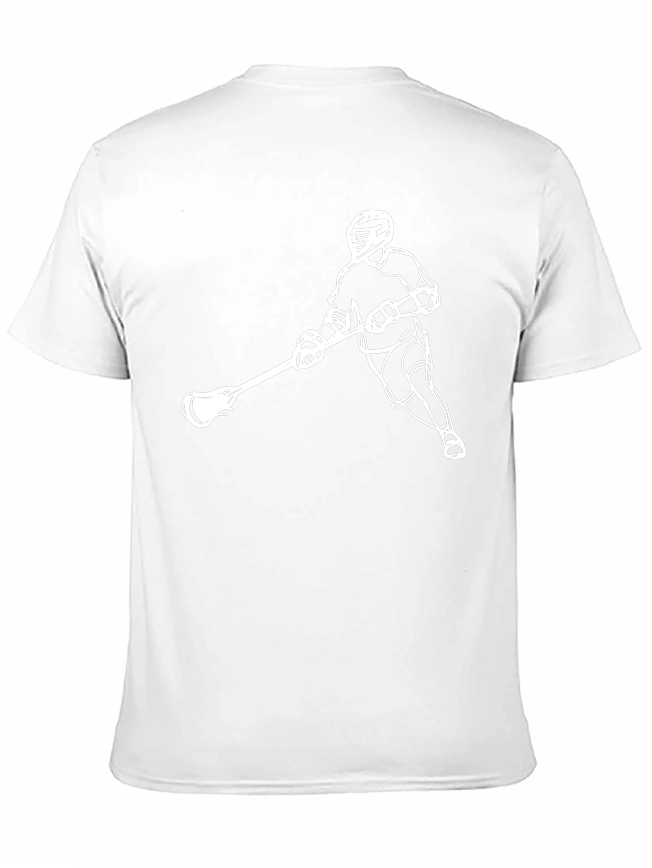 Lacrosse Player Graphic Tee - Black