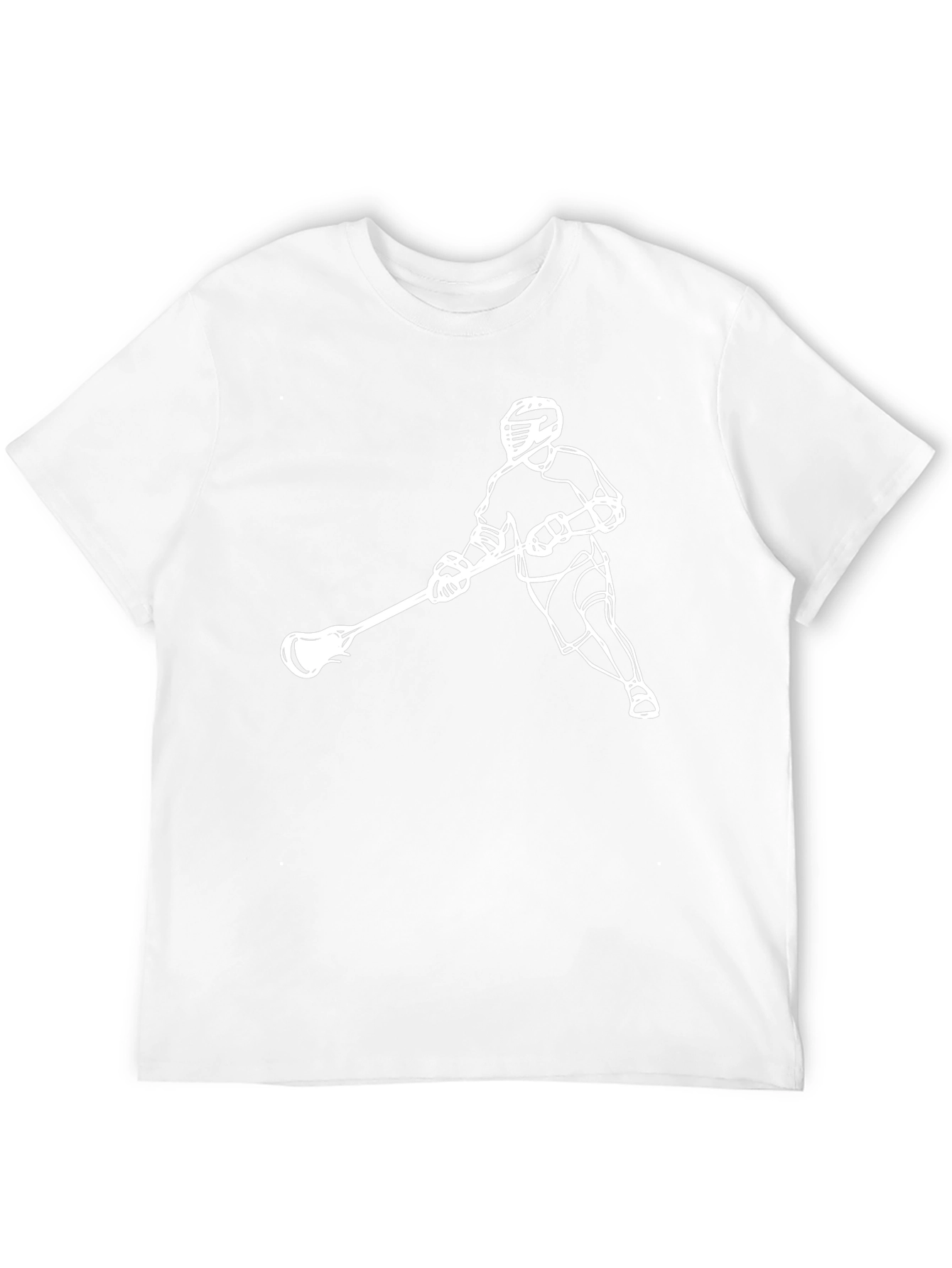 Lacrosse Player Graphic Tee - Black